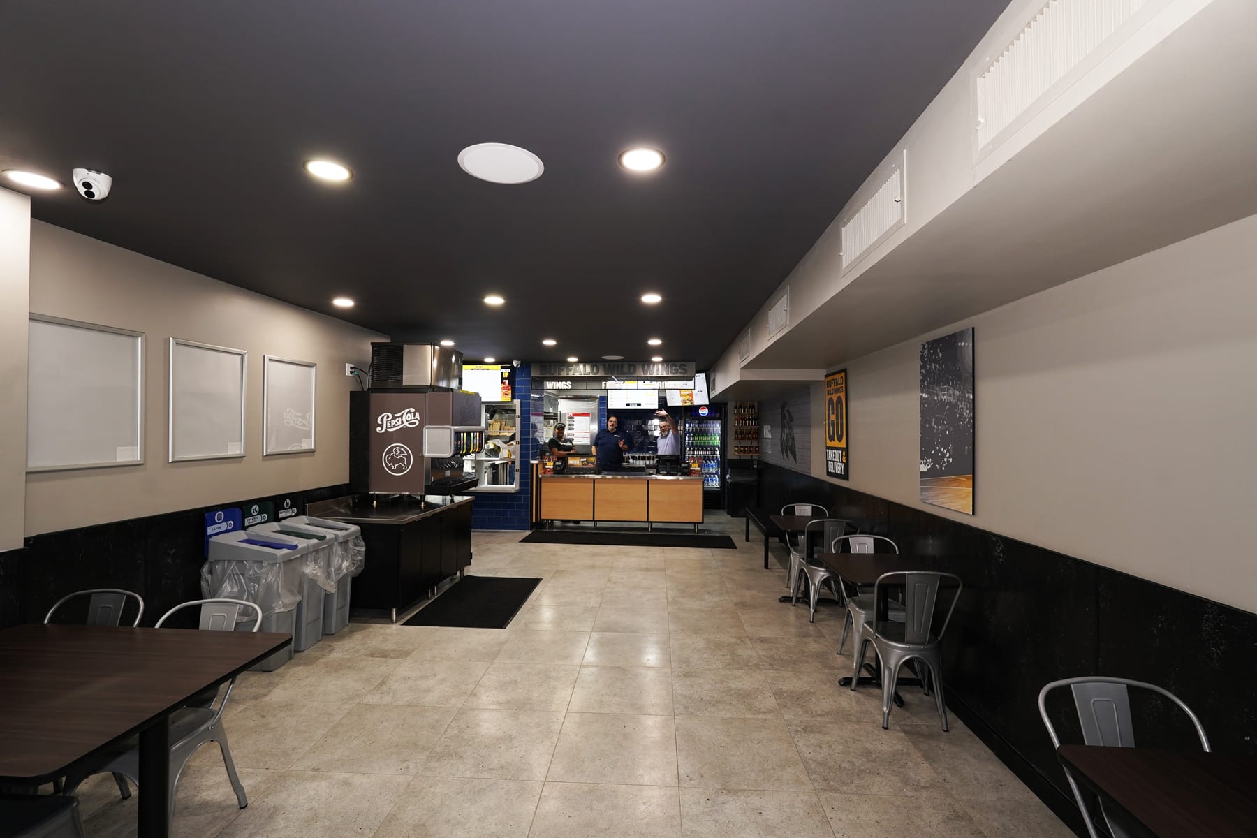 Buffalo Wild Wings GO in East Village, New York, interior view 2, designed by Zelta Design