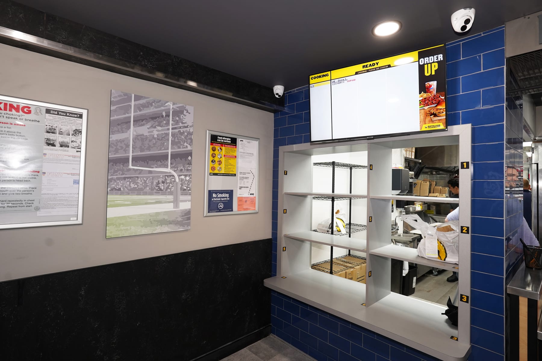 Buffalo Wild Wings GO in East Village, New York, interior view 3, designed by Zelta Design