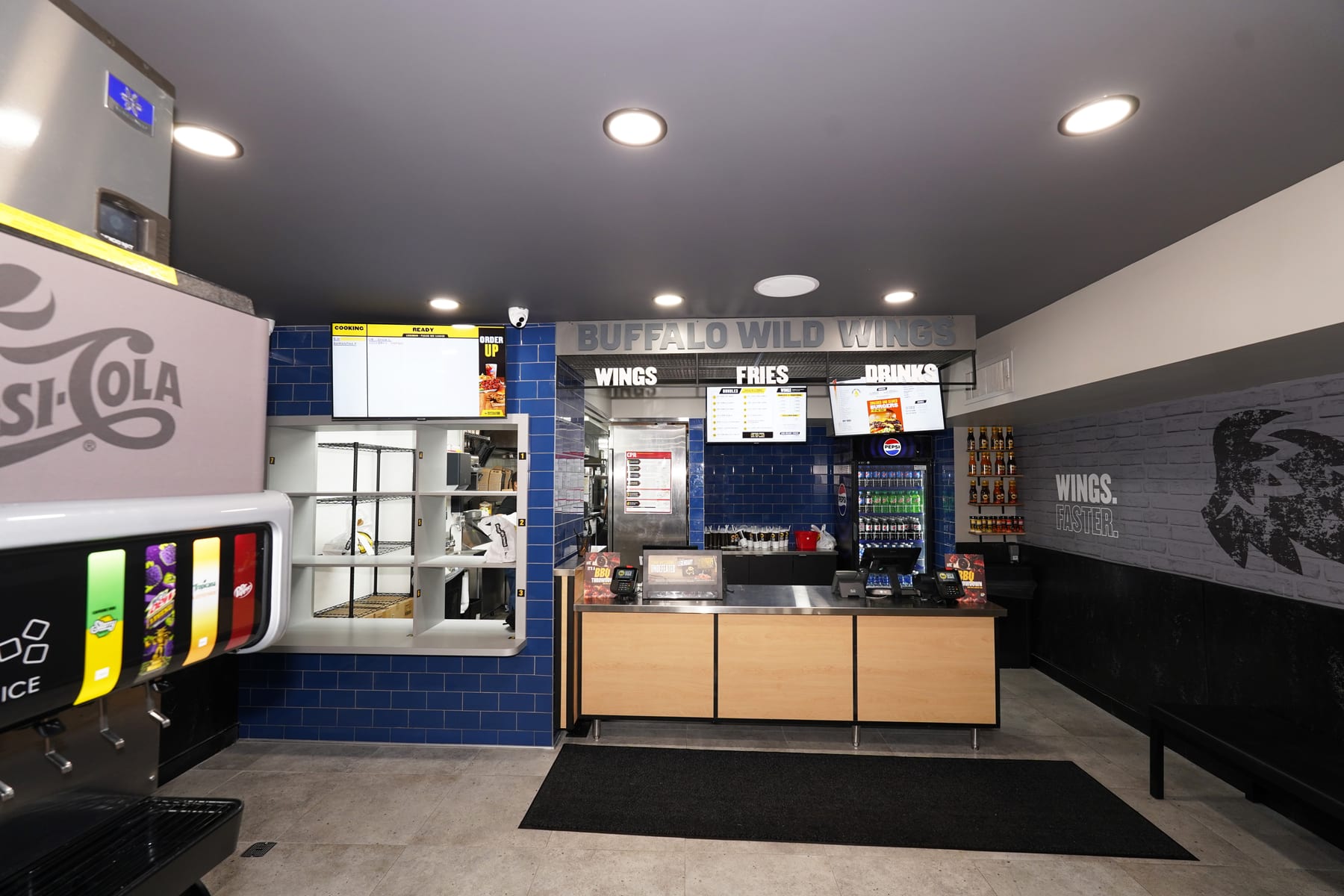 Buffalo Wild Wings GO in East Village, New York, interior view 7, designed by Zelta Design