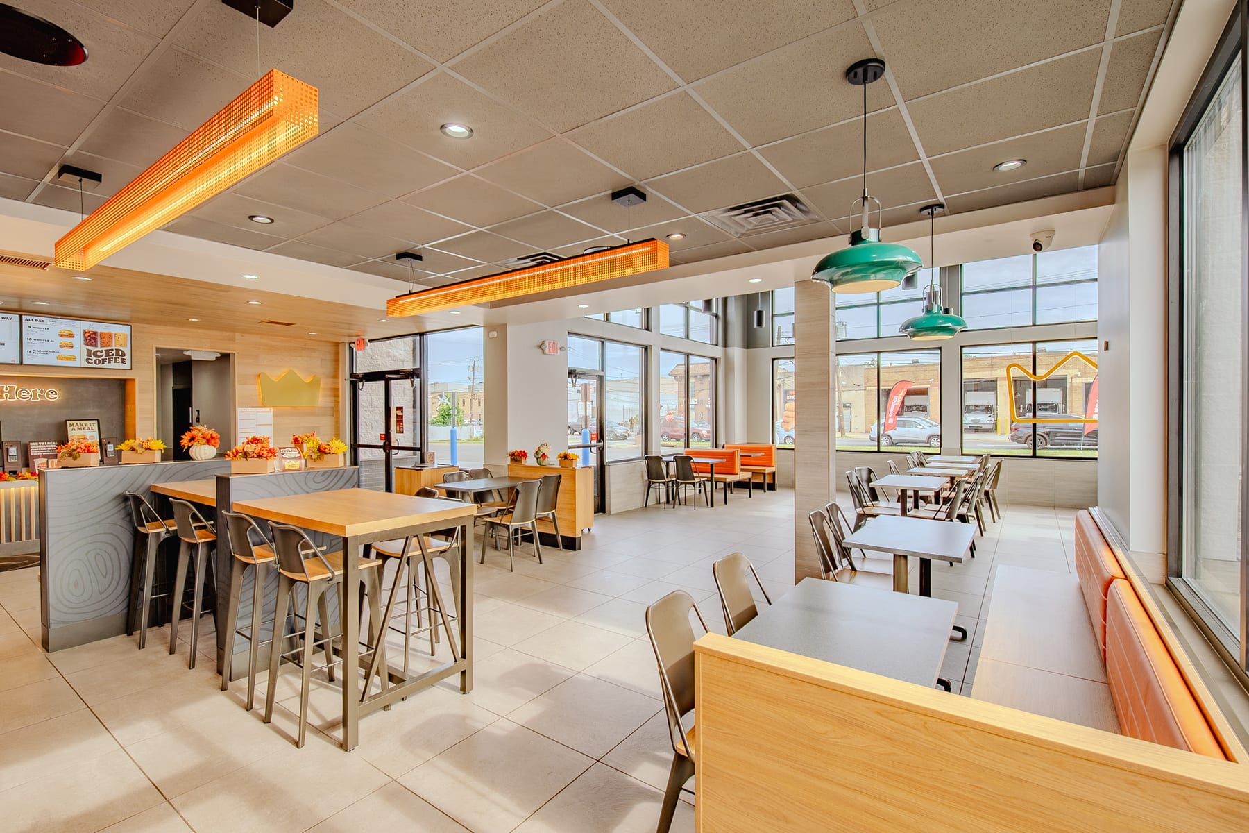 Burger King in Irvington, New Jersey, interior view 4, designed by Zelta Design