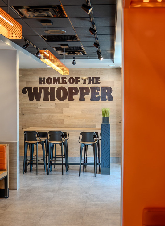 Burger King in Roselle, New Jersey, interior view 2, designed by Zelta Design
