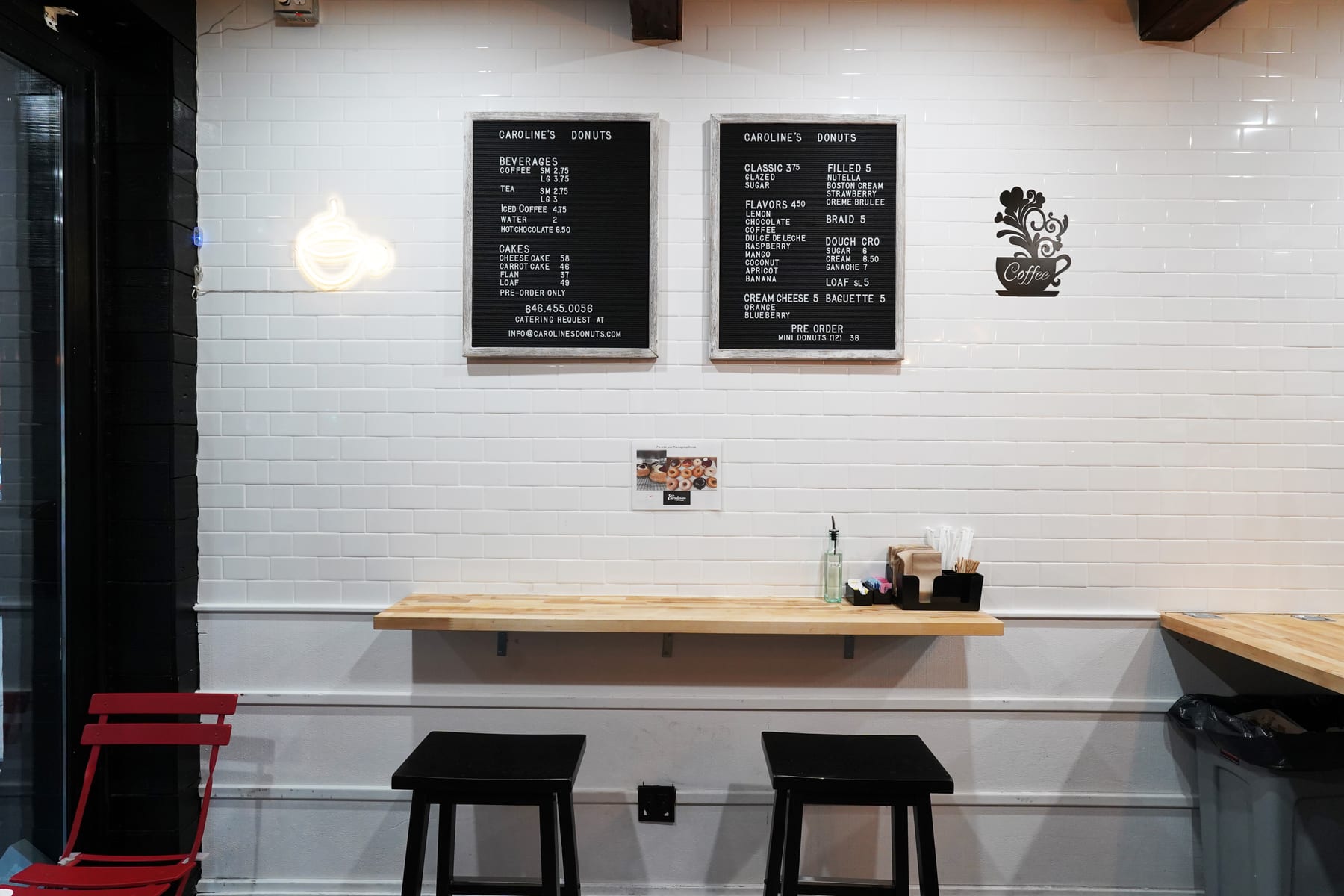 Caroline's Donuts in Upper East Side, New York, interior view 7, designed by Zelta Design