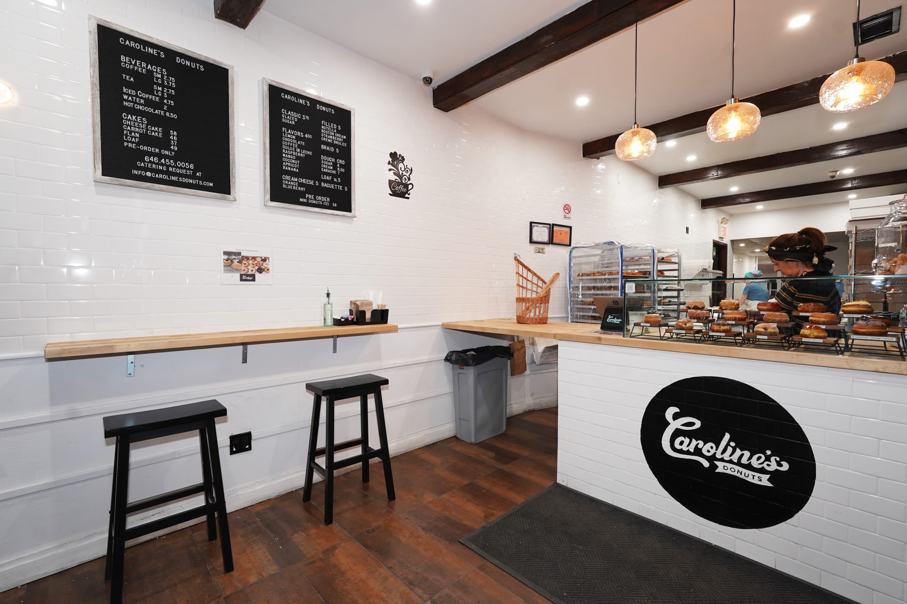 Caroline's Donuts in Upper East Side, New York, interior view 8, designed by Zelta Design