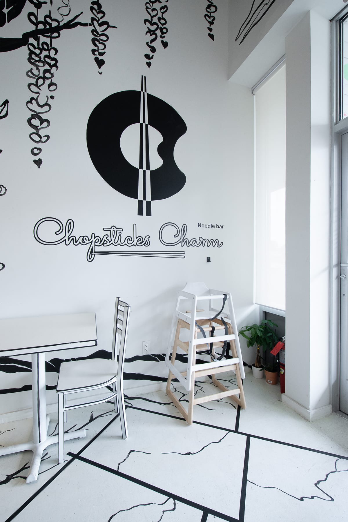 Chopsticks Charm Noodle Bar in Edison, New Jersey, interior view 7, designed by Zelta Design