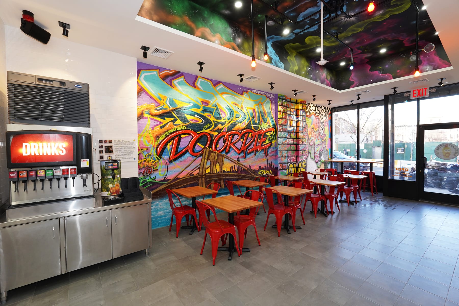 Dave's Hot Chicken in Bedford-Stuyvesant, Brooklyn, New York, interior view 3, designed by Zelta Design