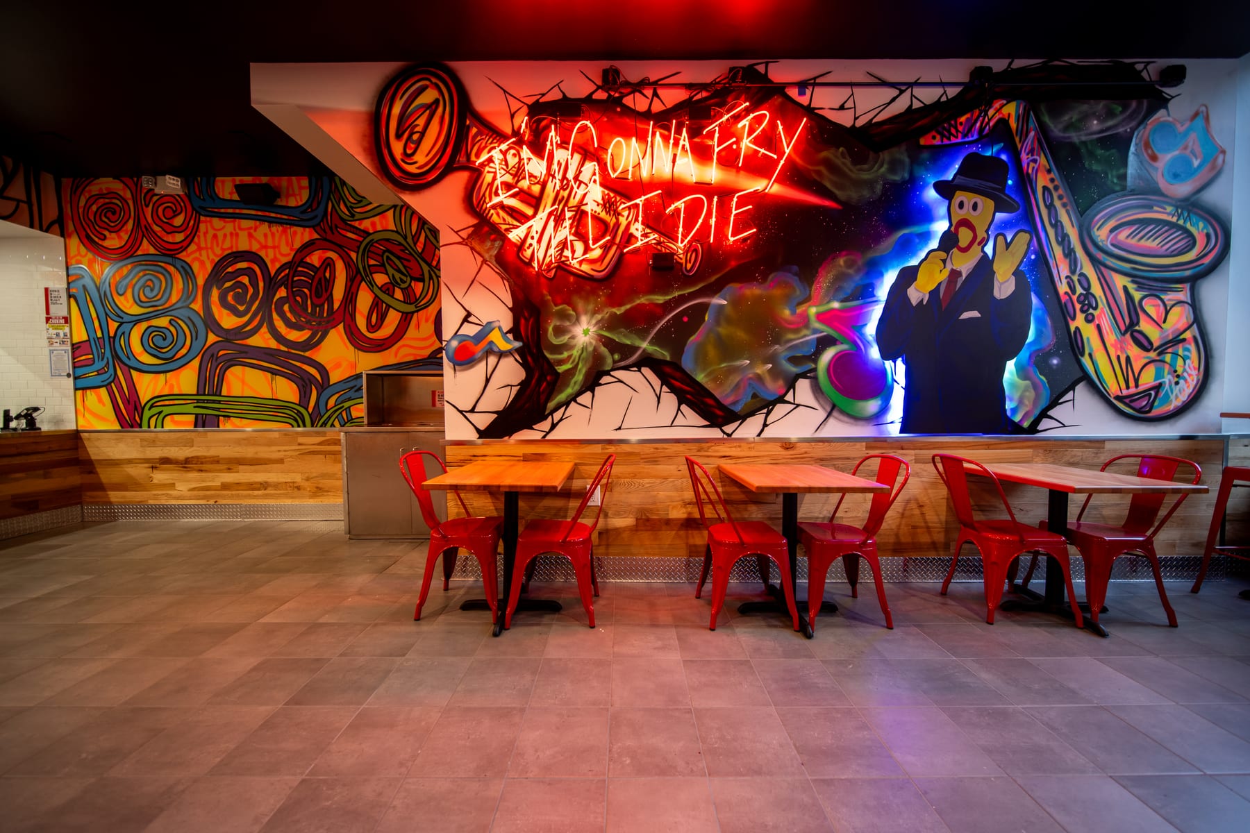 Dave's Hot Chicken in Upper East Side, New York, interior view 2, designed by Zelta Design