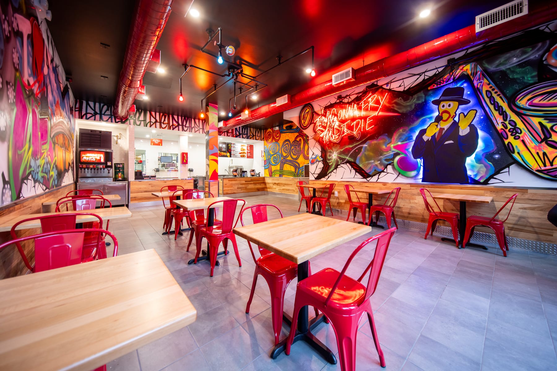 Dave's Hot Chicken in Upper East Side, New York, interior view 4, designed by Zelta Design