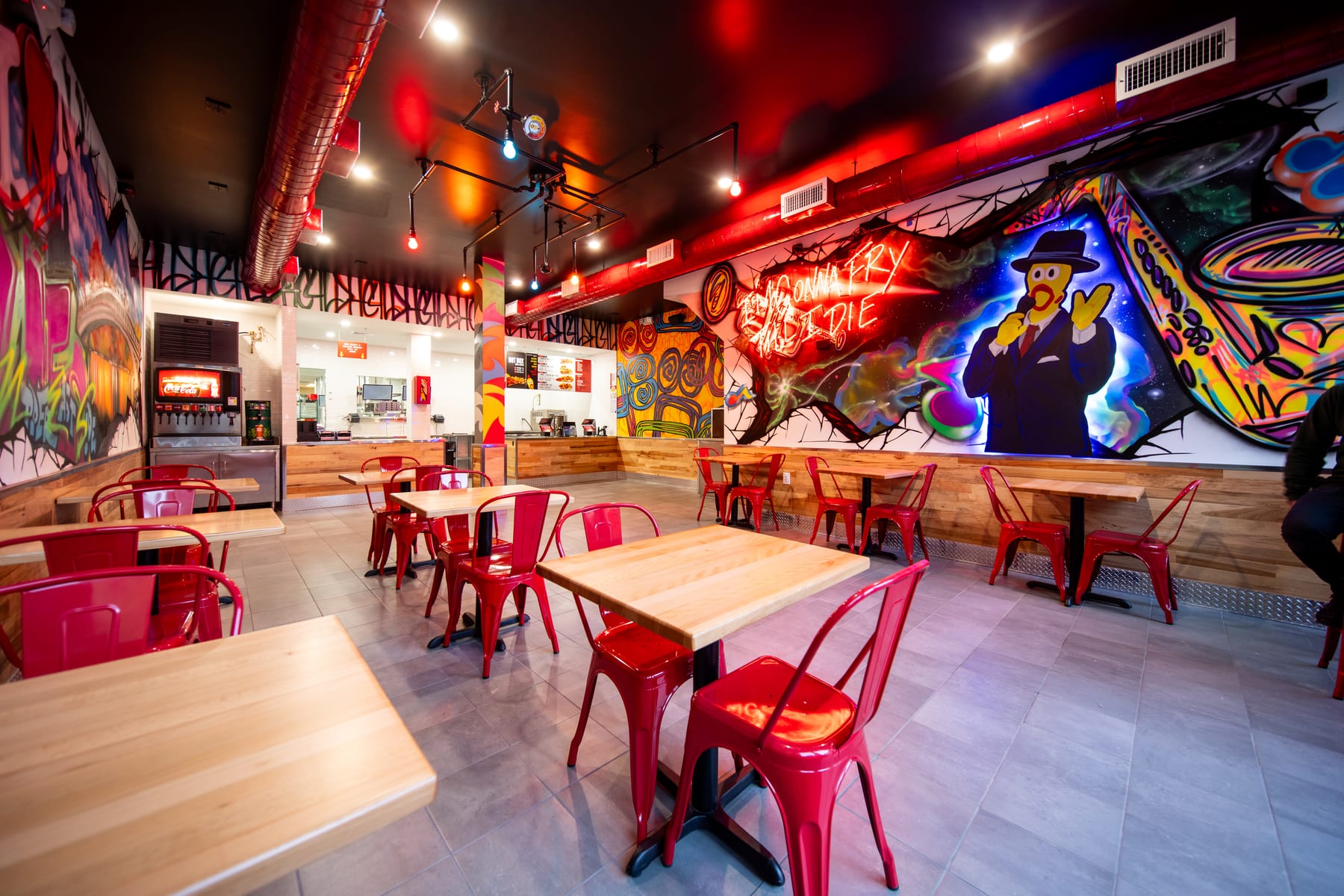 Dave's Hot Chicken in Upper East Side, New York, interior view 5, designed by Zelta Design