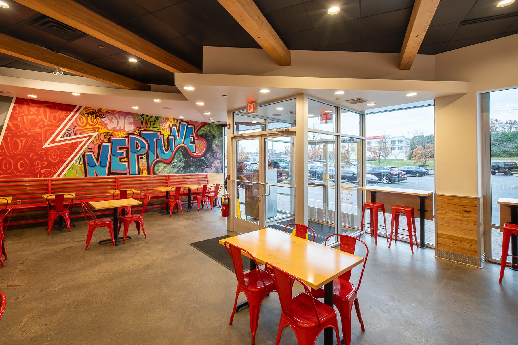 Dave's Hot Chicken in Ocean Township, Ocean, New Jersey, interior view 2, designed by Zelta Design