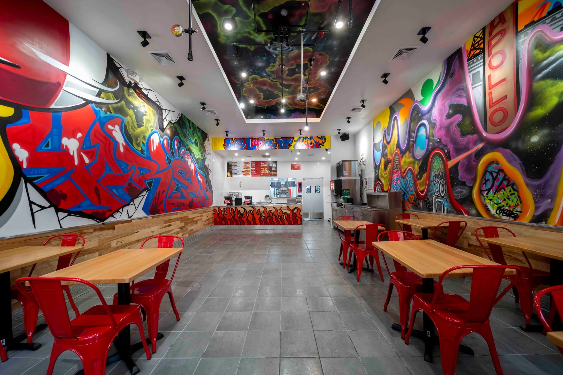 Dave's Hot Chicken in New York, interior view 8, designed by Zelta Design