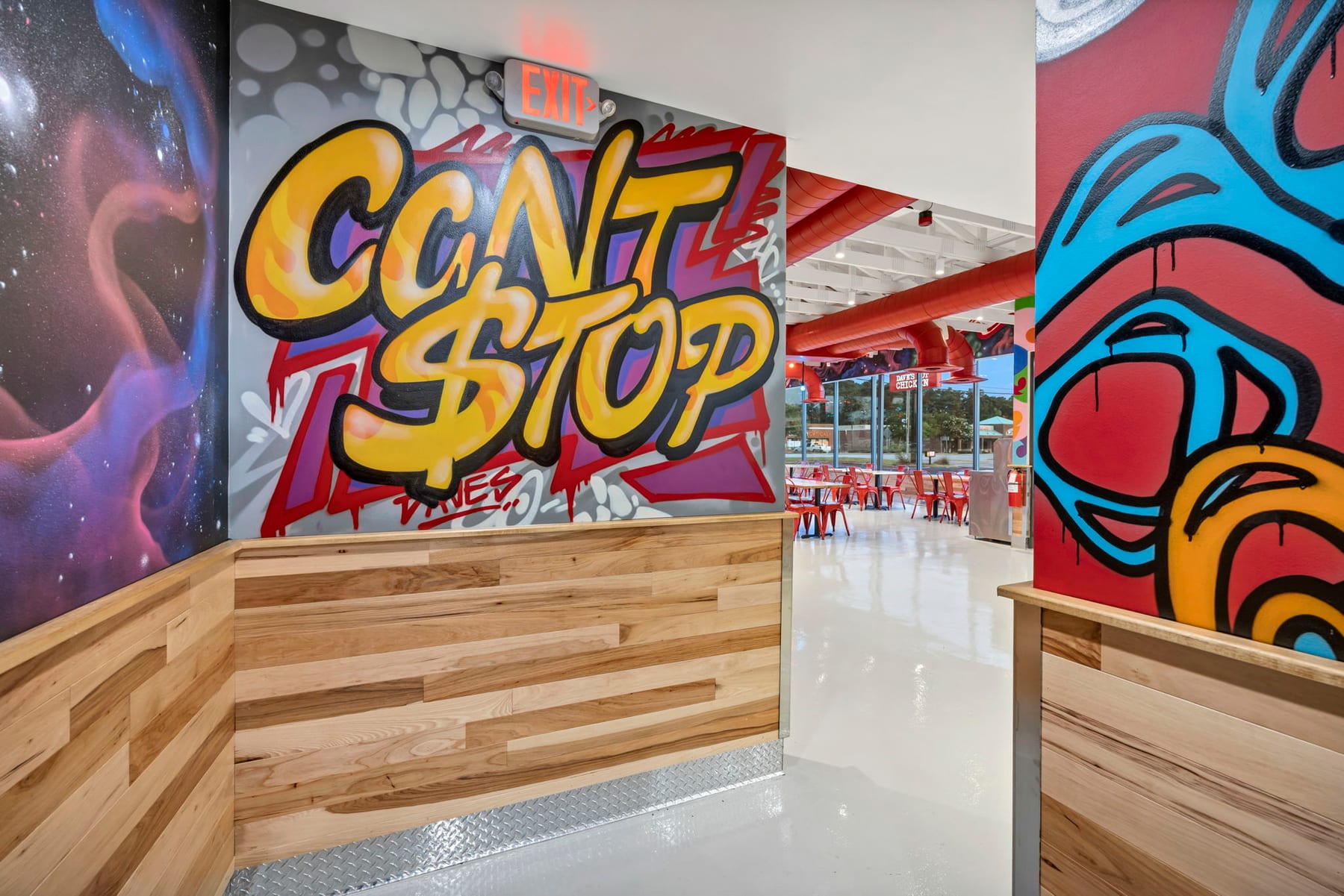 Dave's Hot Chicken in Florence, South Carolina, interior view 3, designed by Zelta Design