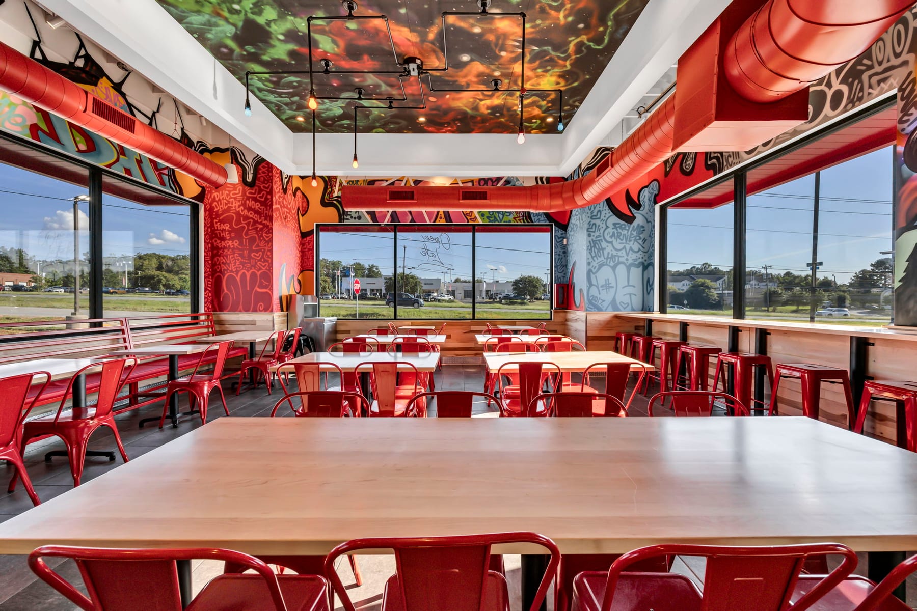 Dave's Hot Chicken in Shelby, North Carolina, interior view 4, designed by Zelta Design