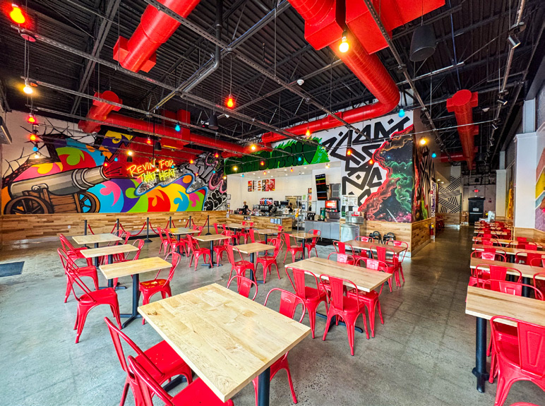 Dave's Hot Chicken in White Plains, New York, interior view 4, designed by Zelta Design
