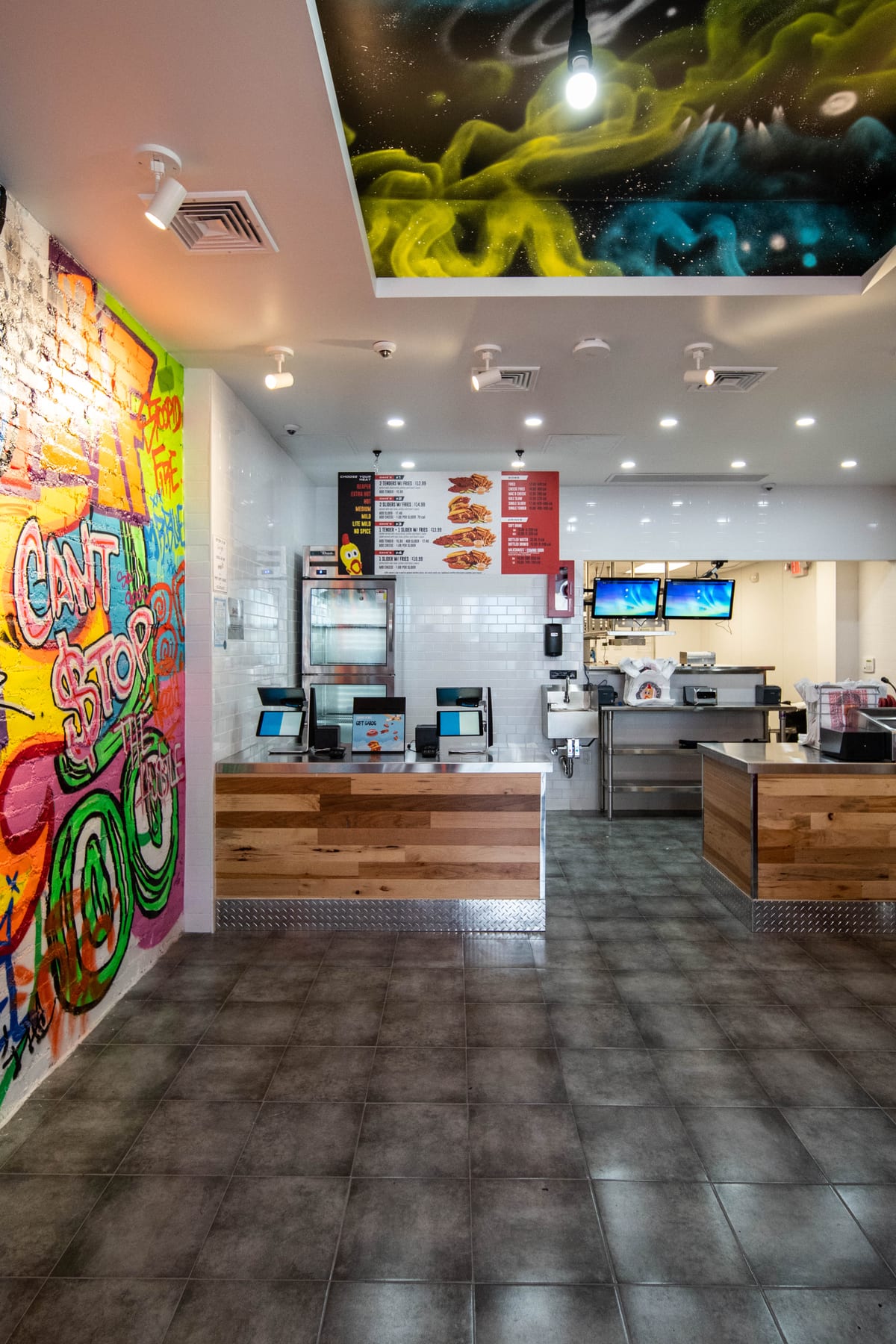 Dave's Hot Chicken in Brooklyn, New York, interior view 6, designed by Zelta Design