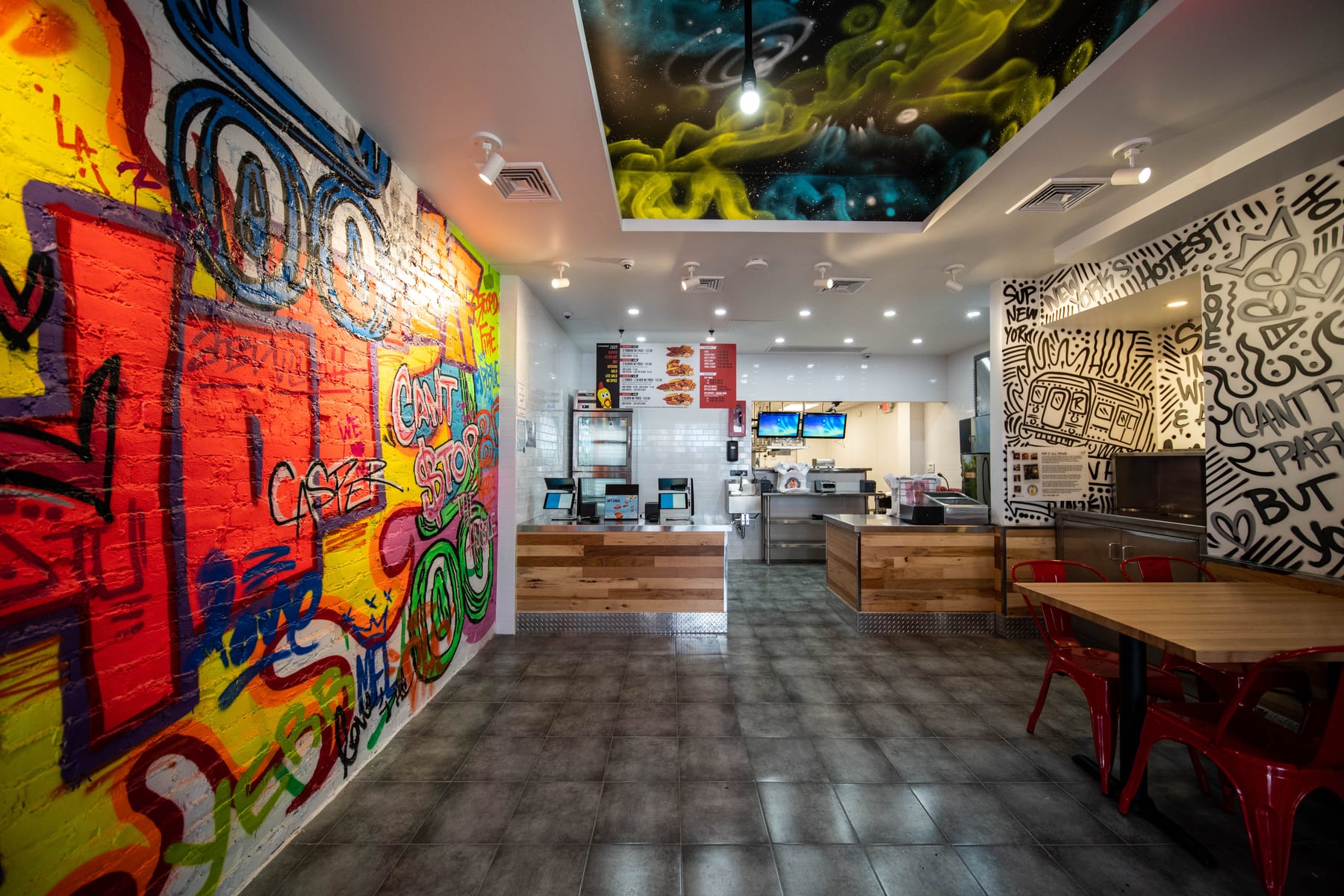 Dave's Hot Chicken in Brooklyn, New York, interior view 7, designed by Zelta Design