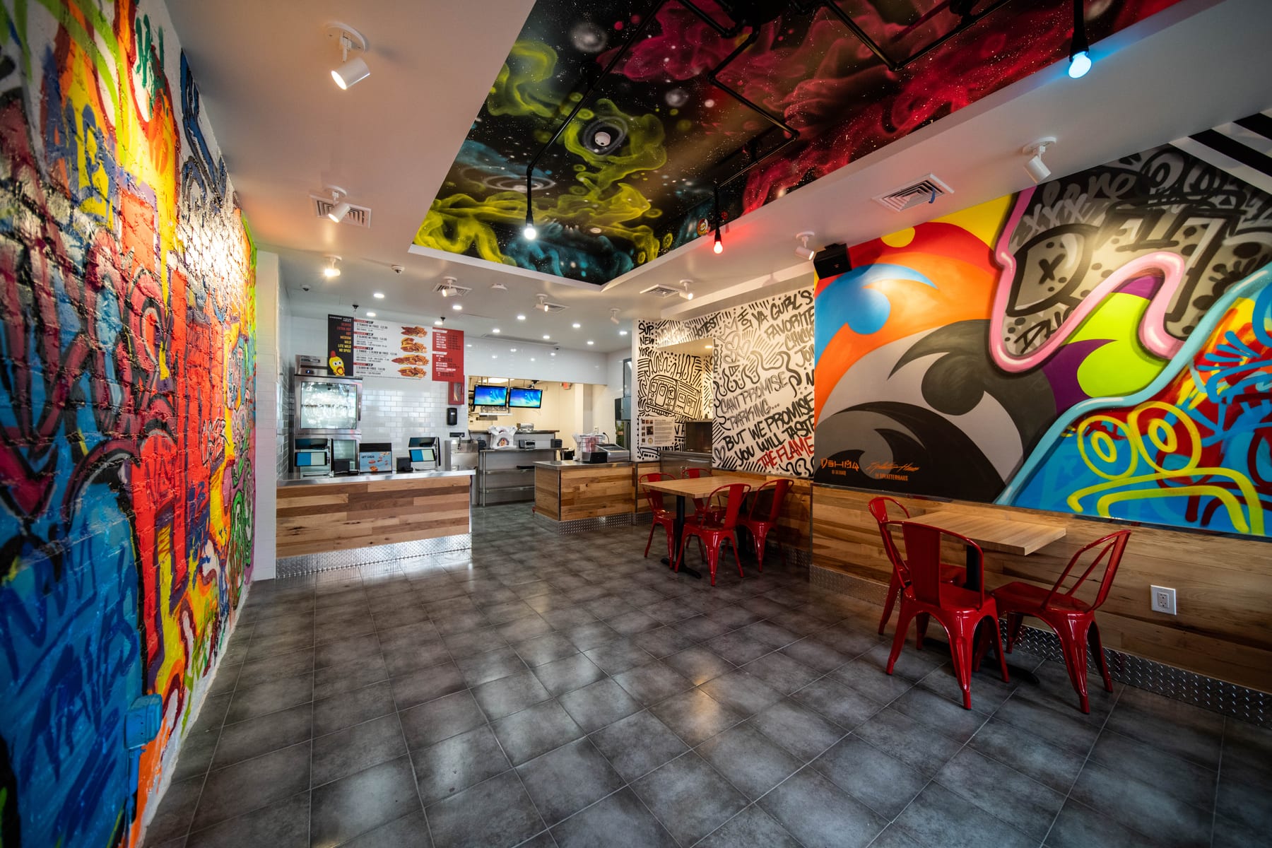 Dave's Hot Chicken in Brooklyn, New York, interior view 8, designed by Zelta Design