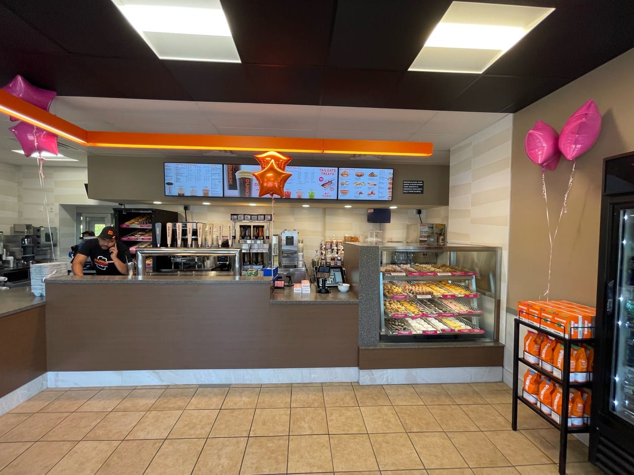 Dunkin' in Pelham Bay, Bronx, New York, interior view 2, designed by Zelta Design