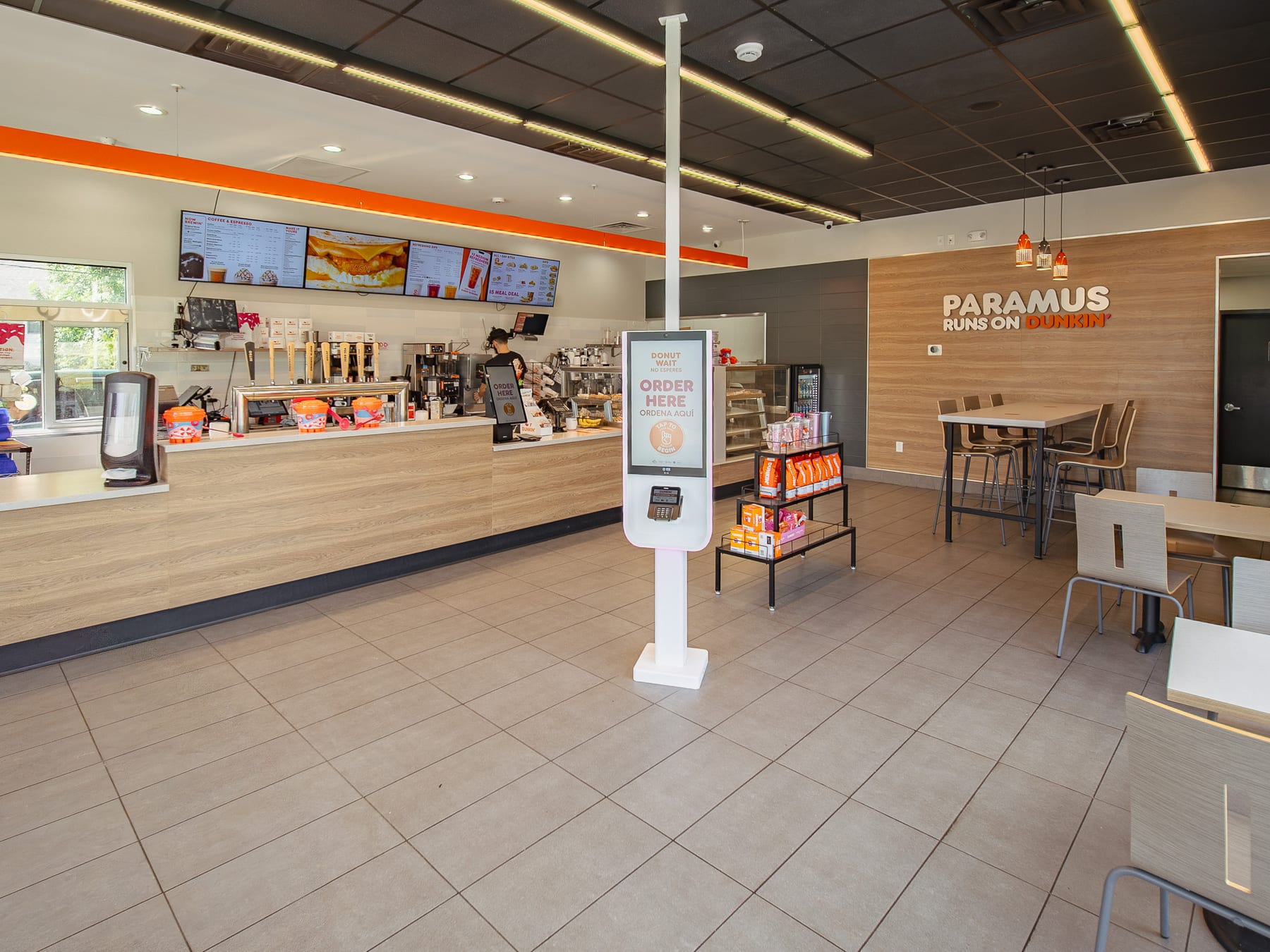 Dunkin' in Paramus, New Jersey, interior view 3, designed by Zelta Design