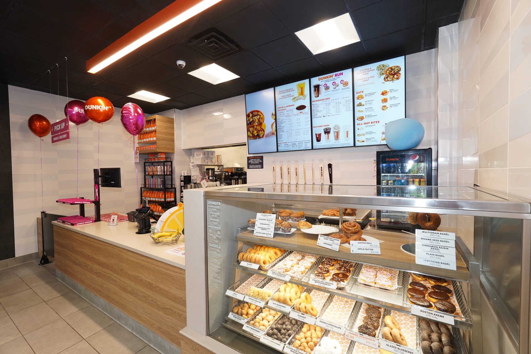 Dunkin' in Upper West Side, New York, interior view 3, designed by Zelta Design