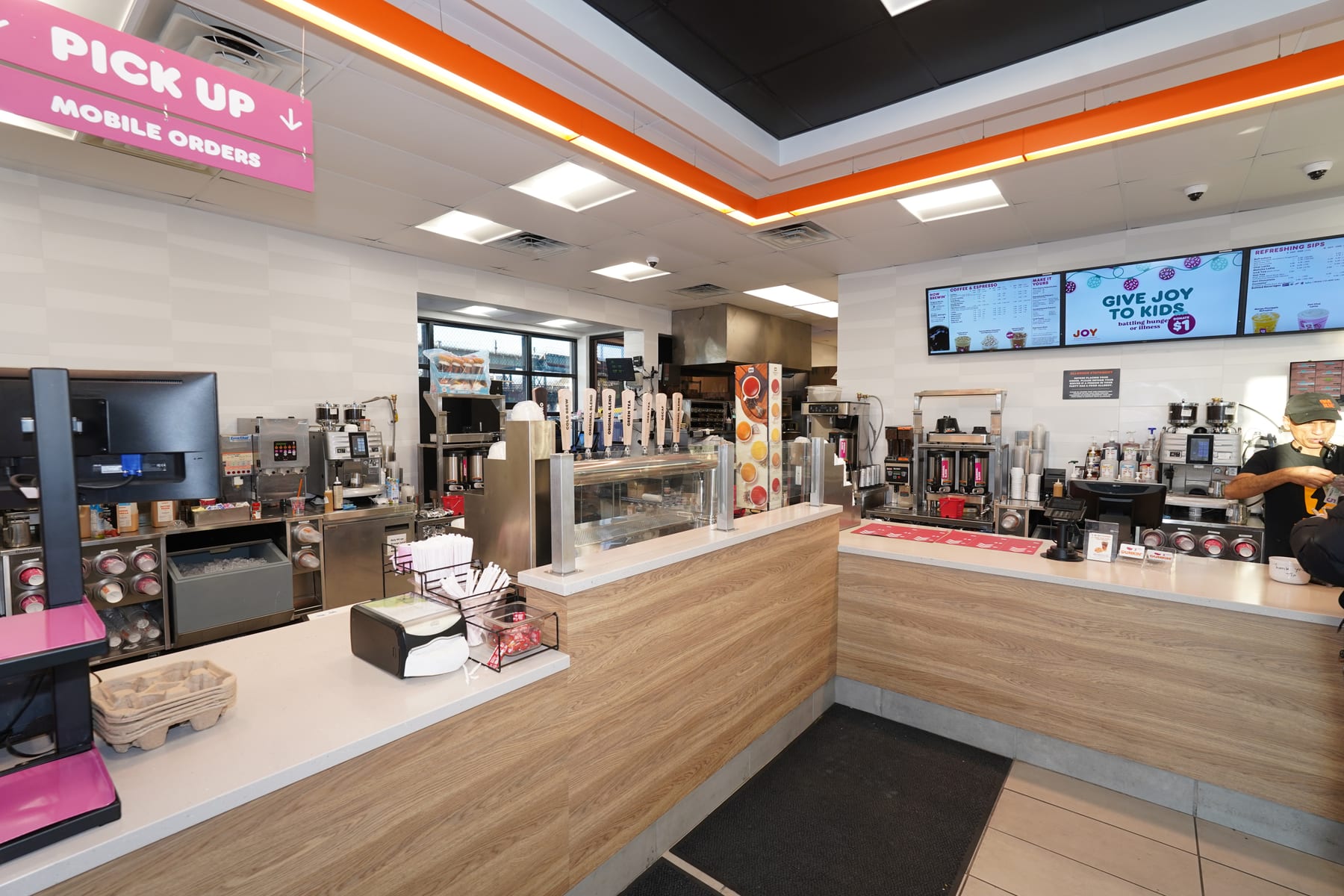 Dunkin' in Bronx, New York, interior view 3, designed by Zelta Design