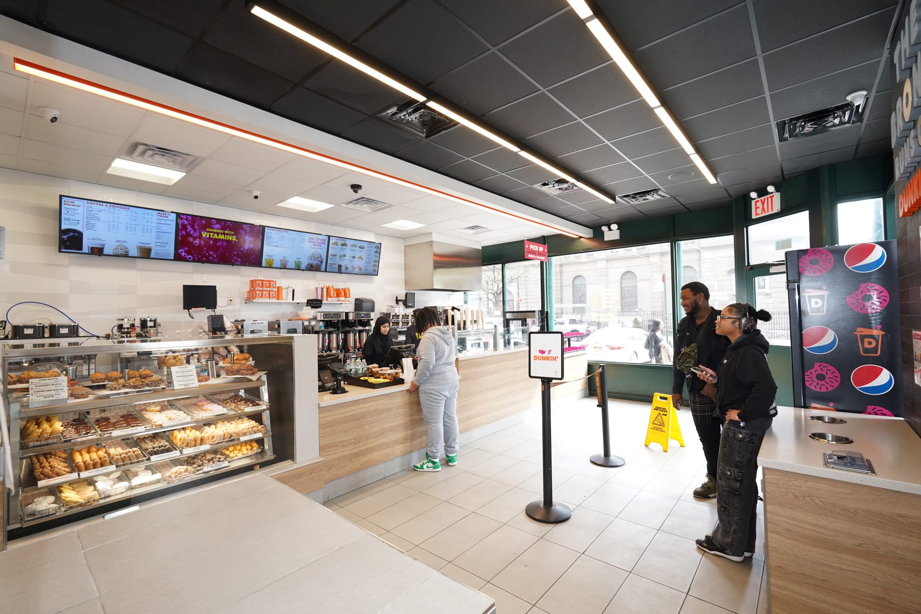 Dunkin' in Bronx, New York, interior view 2, designed by Zelta Design