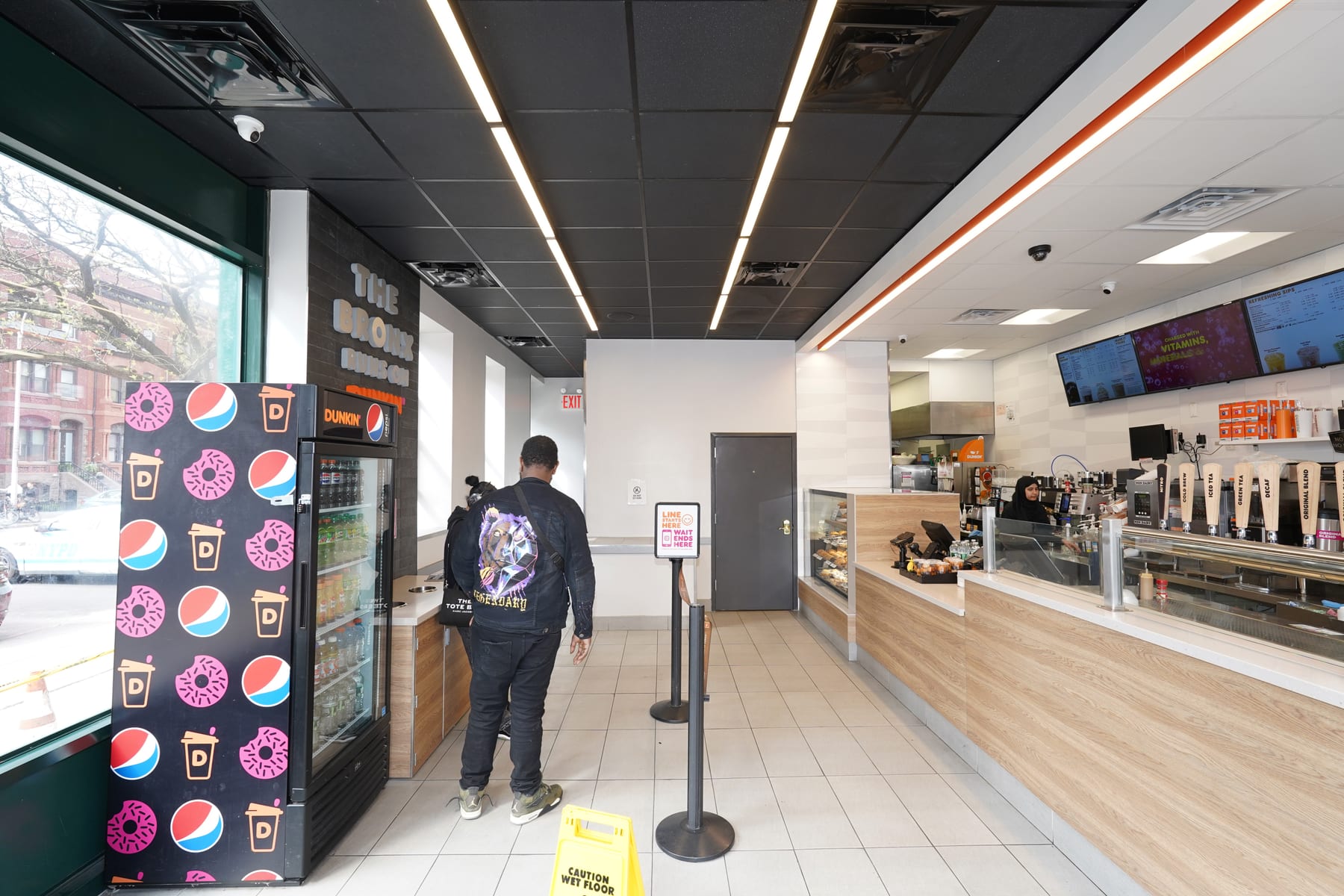 Dunkin' in Bronx, New York, interior view 3, designed by Zelta Design