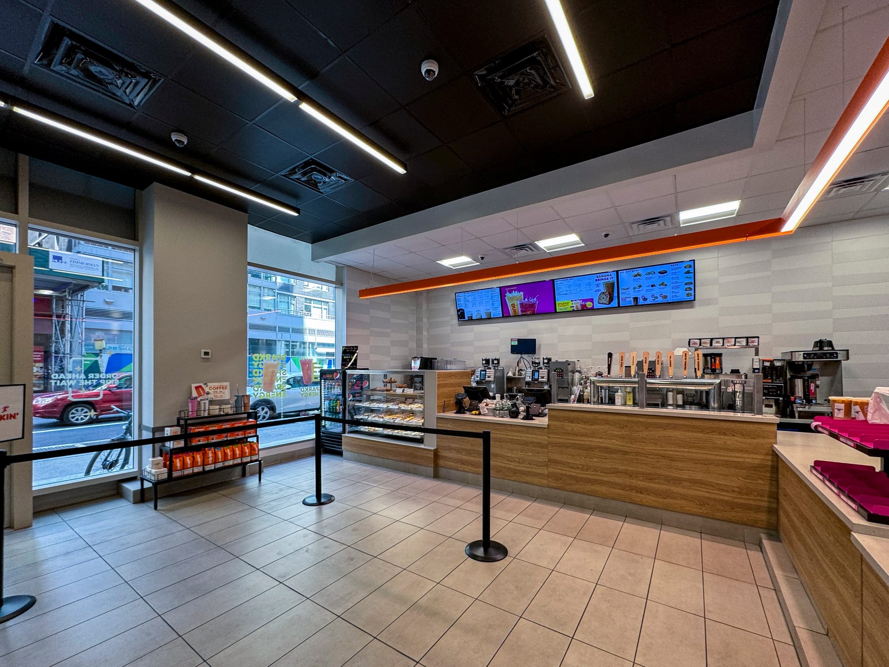 Dunkin' in Lower Manhattan, Manhattan, New York, interior view 8, designed by Zelta Design