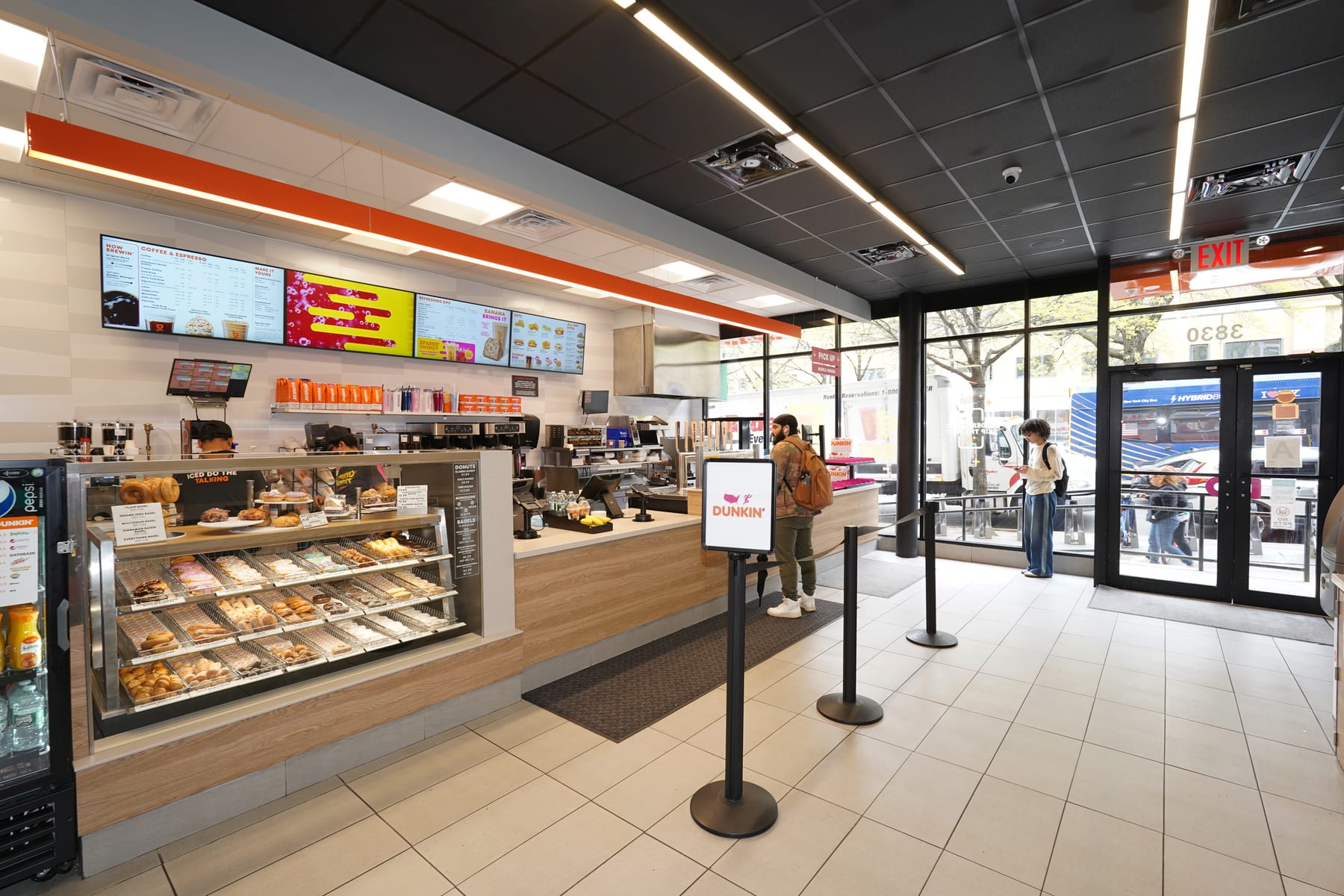 Dunkin' in Washington Heights, New York, interior view 7, designed by Zelta Design