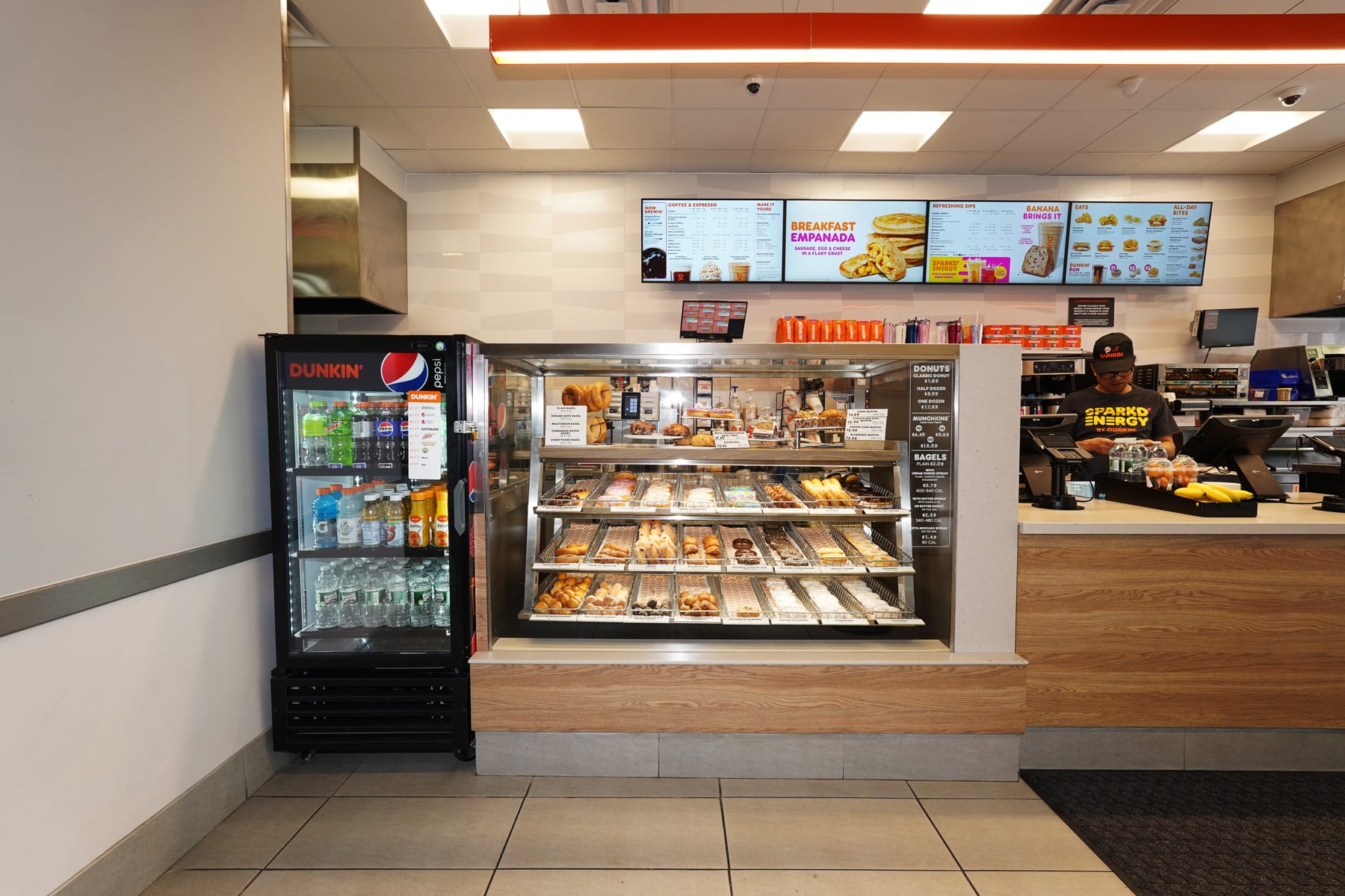 Dunkin' in Washington Heights, New York, interior view 8, designed by Zelta Design