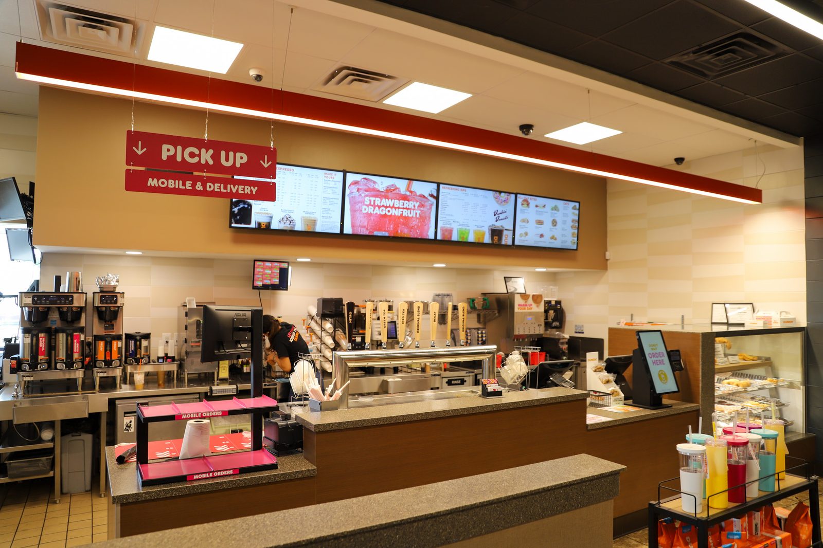 Dunkin' in Carlstadt, New Jersey, interior view 4, designed by Zelta Design