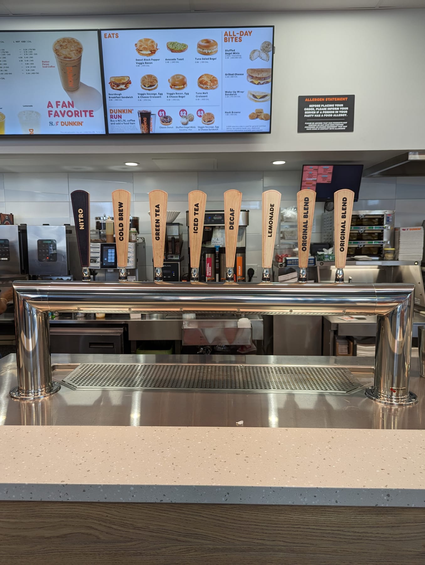 Dunkin' in Staten Island, New York, interior view 4, designed by Zelta Design