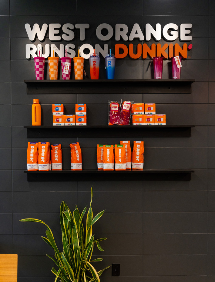 Dunkin' / Auntie Anne's / Cinnabon in West Orange, New Jersey, interior view 4, designed by Zelta Design