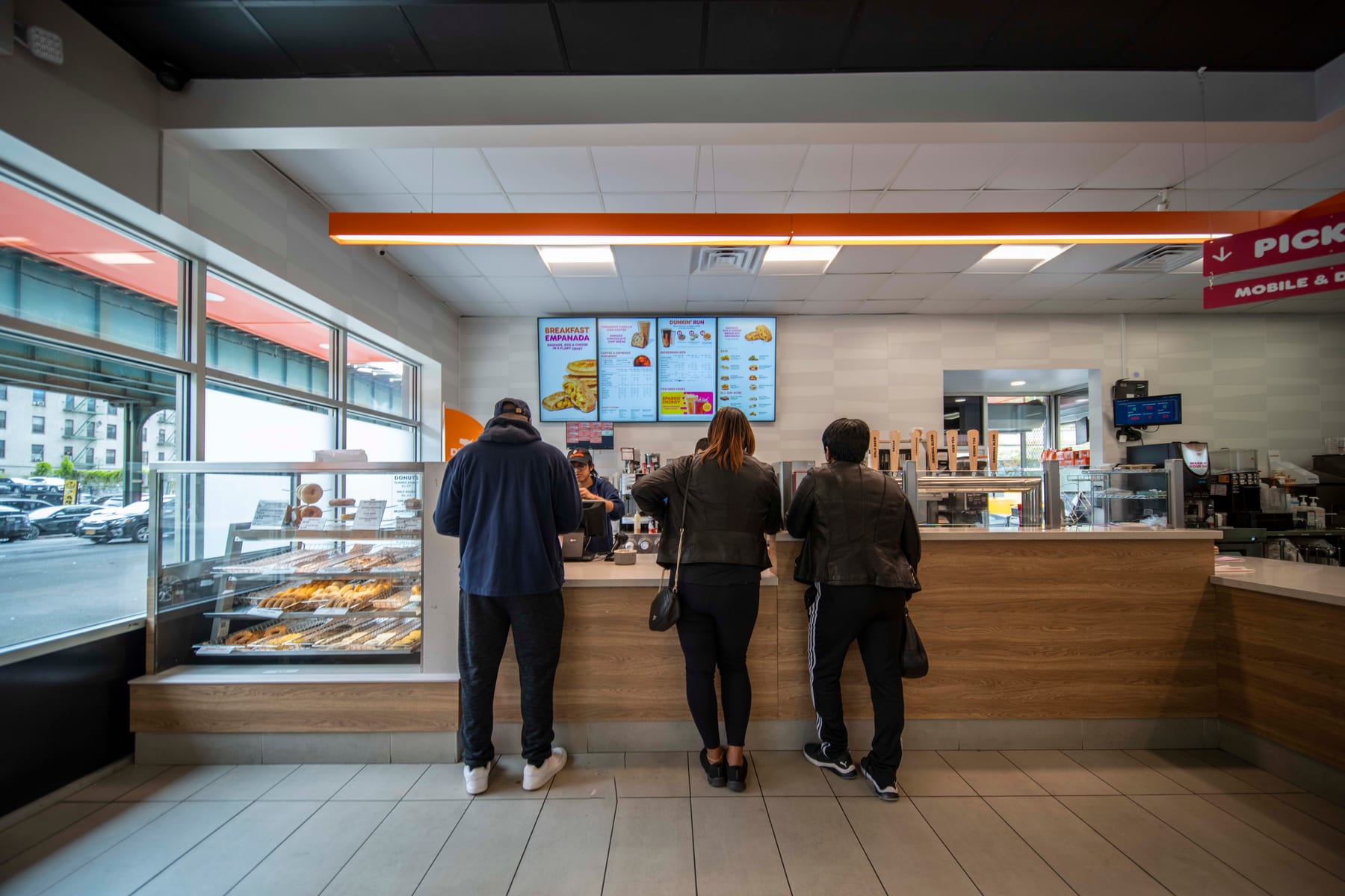 Dunkin' in Bronx, New York, interior view 2, designed by Zelta Design