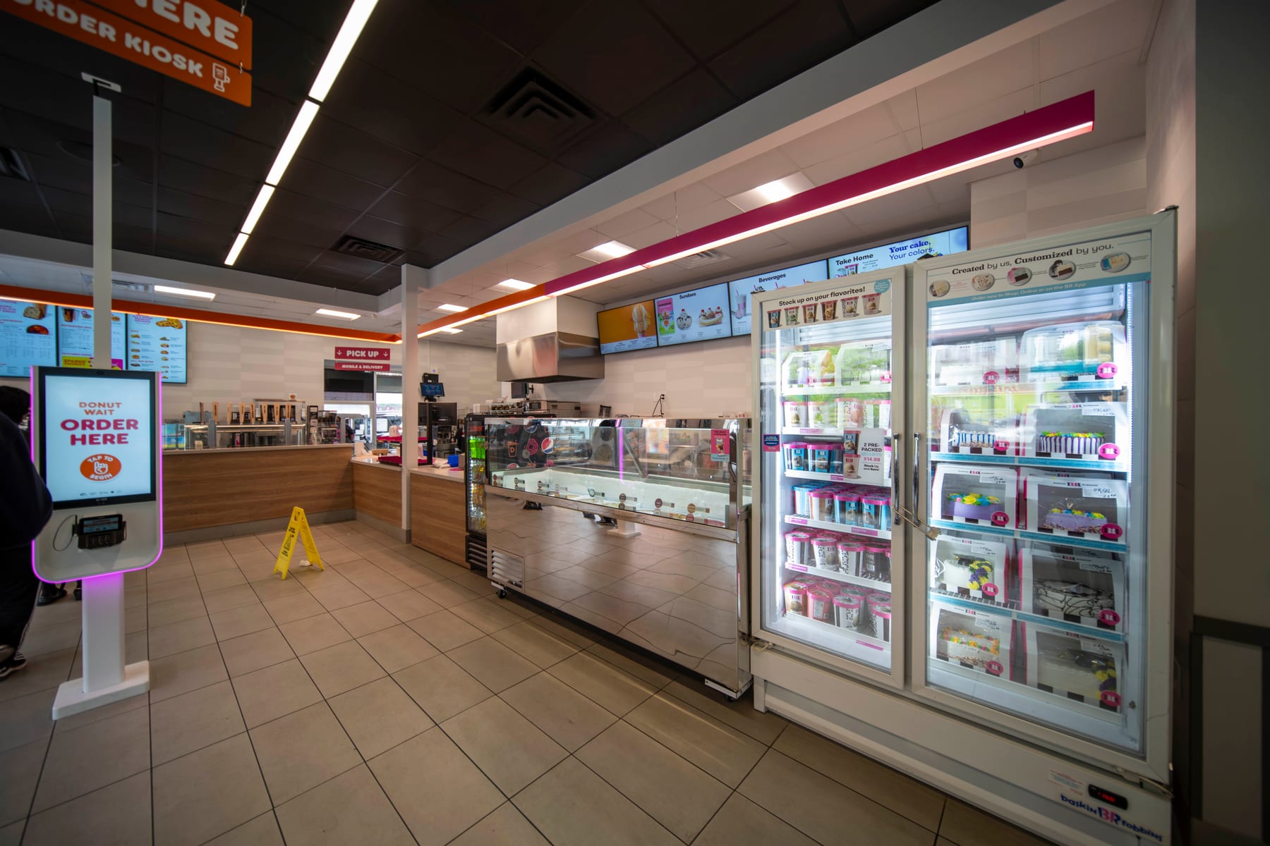 Dunkin' in Bronx, New York, interior view 4, designed by Zelta Design