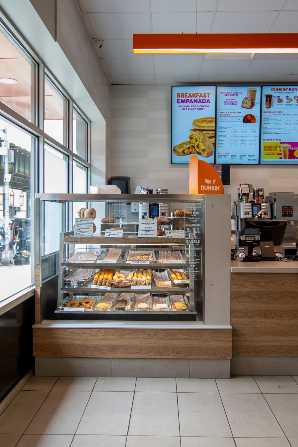 Dunkin' in Bronx, New York, interior view 7, designed by Zelta Design