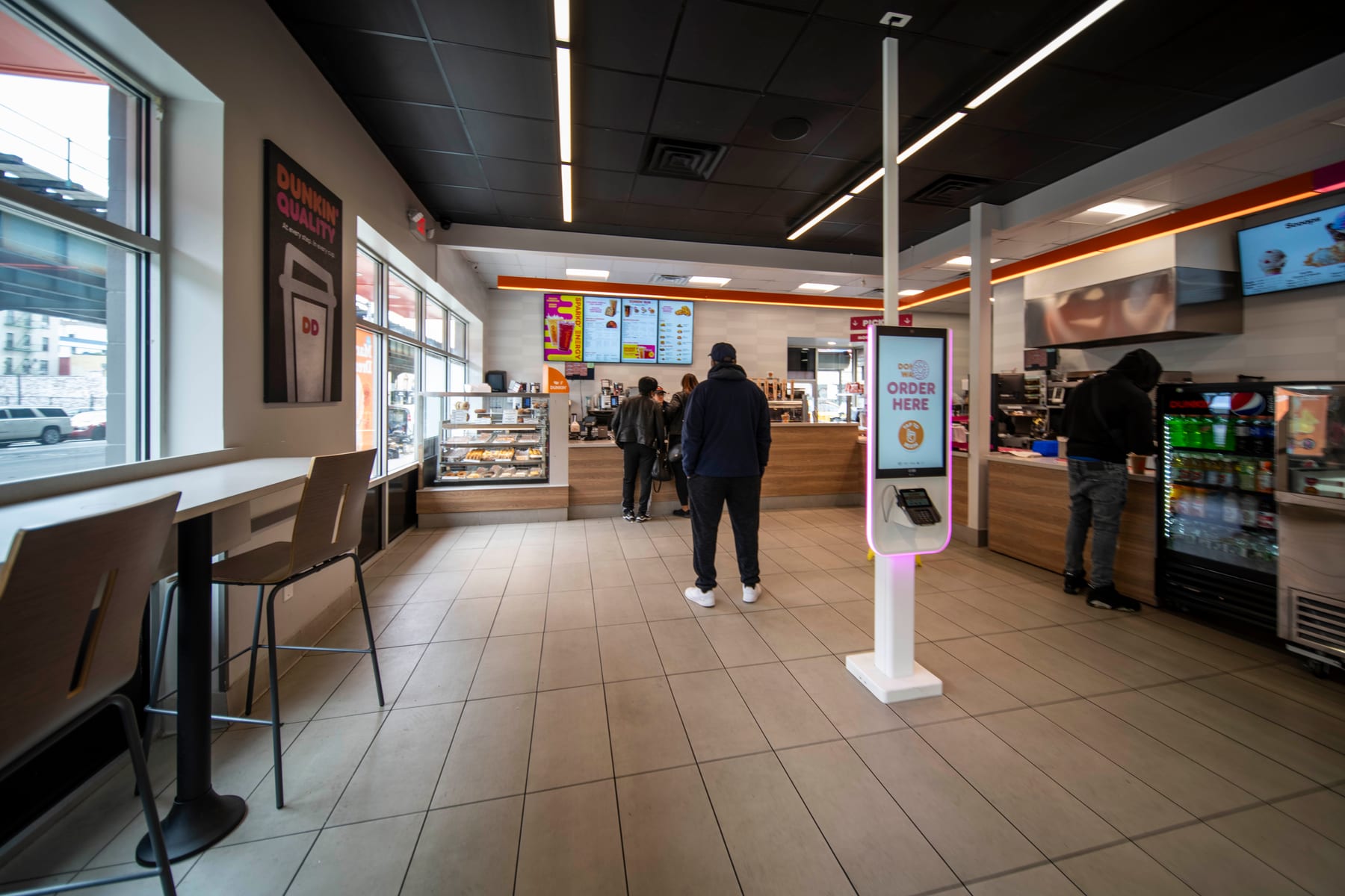 Dunkin' in Bronx, New York, interior view 8, designed by Zelta Design