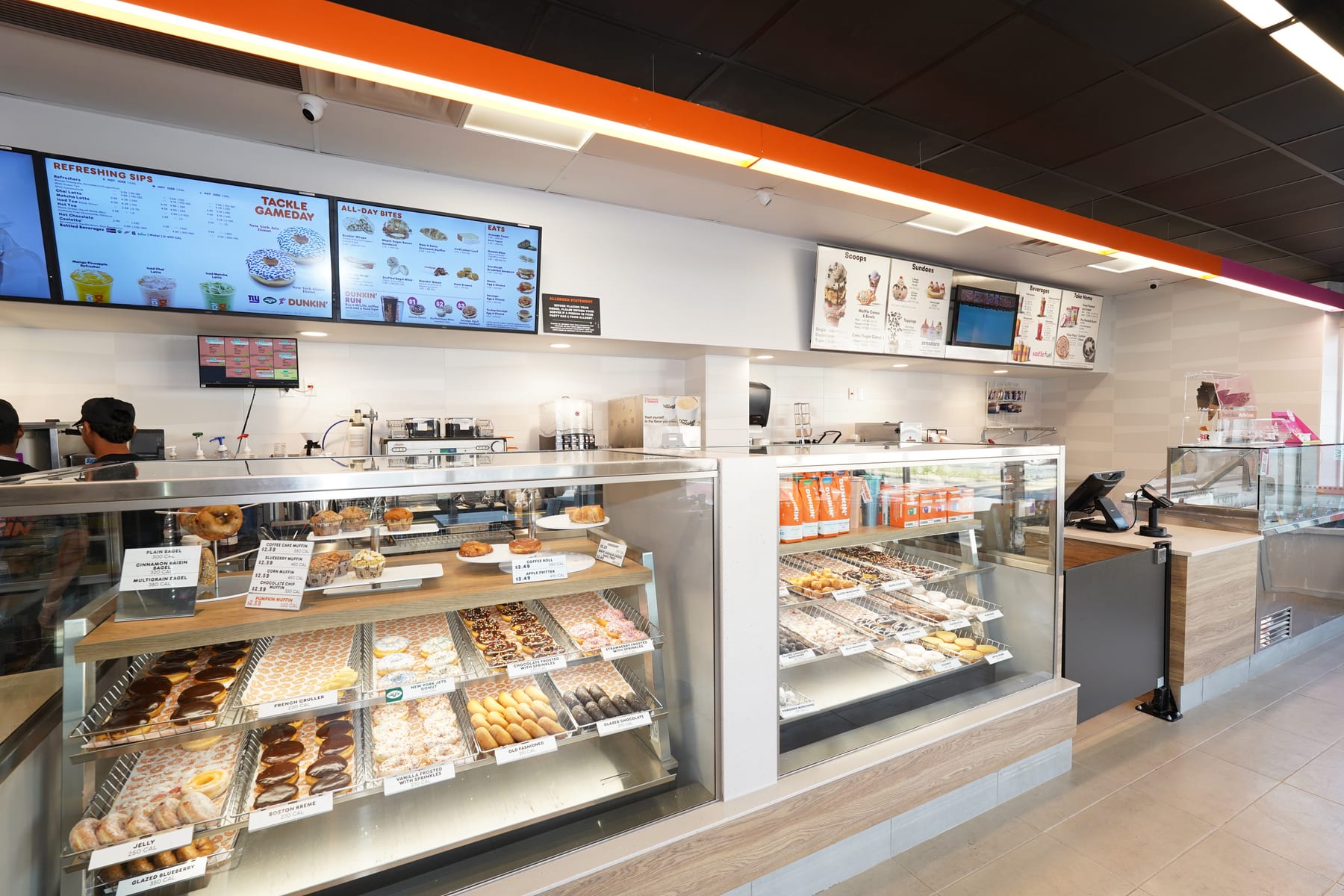 Dunkin' in Ozone Park, Jamaica, New York, interior view 7, designed by Zelta Design