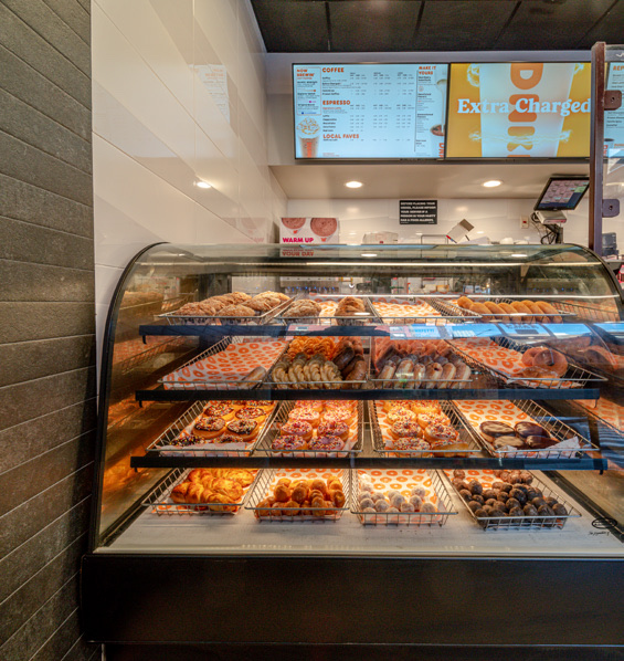 Dunkin' in East Harlem, New York, interior view 2, designed by Zelta Design