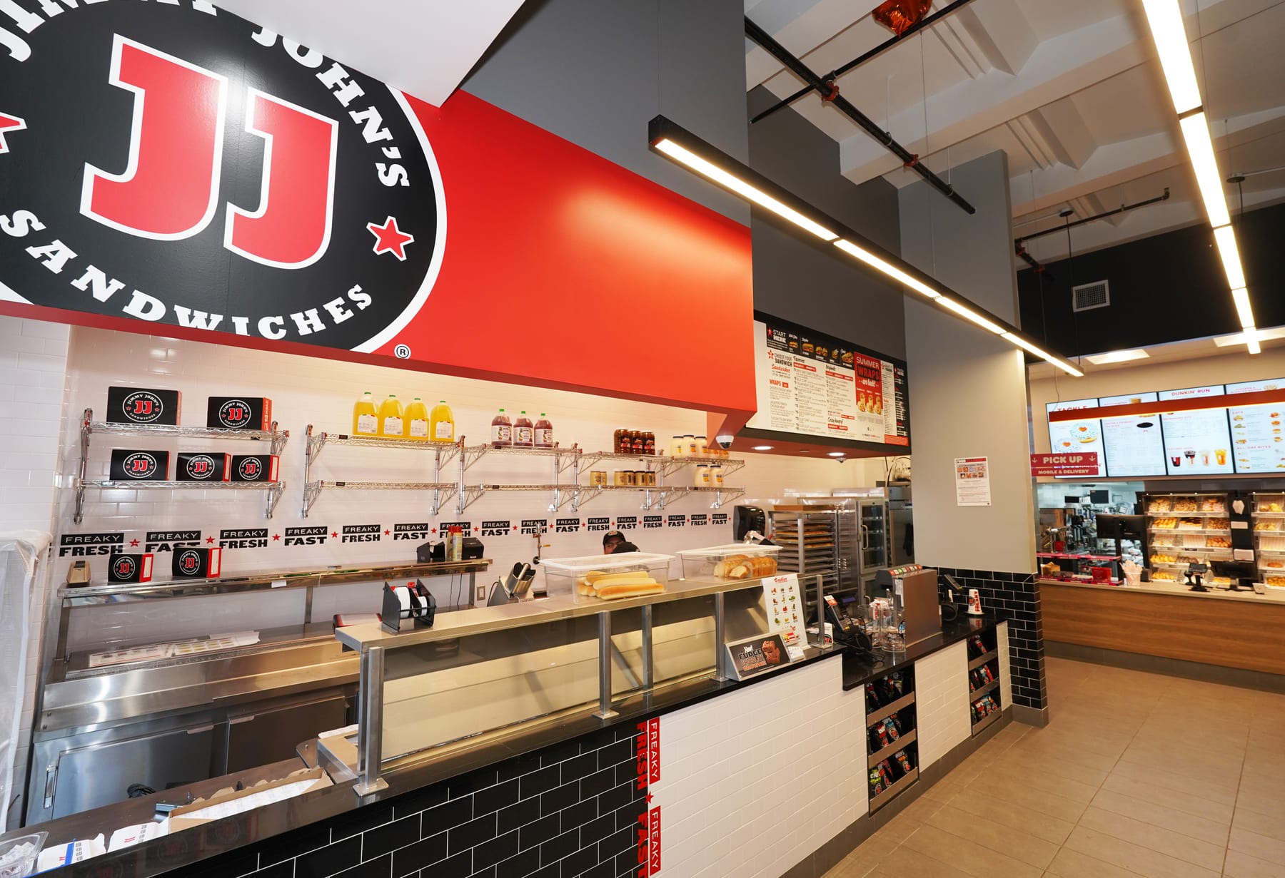 Dunkin' in Midtown, New York, interior view 2, designed by Zelta Design