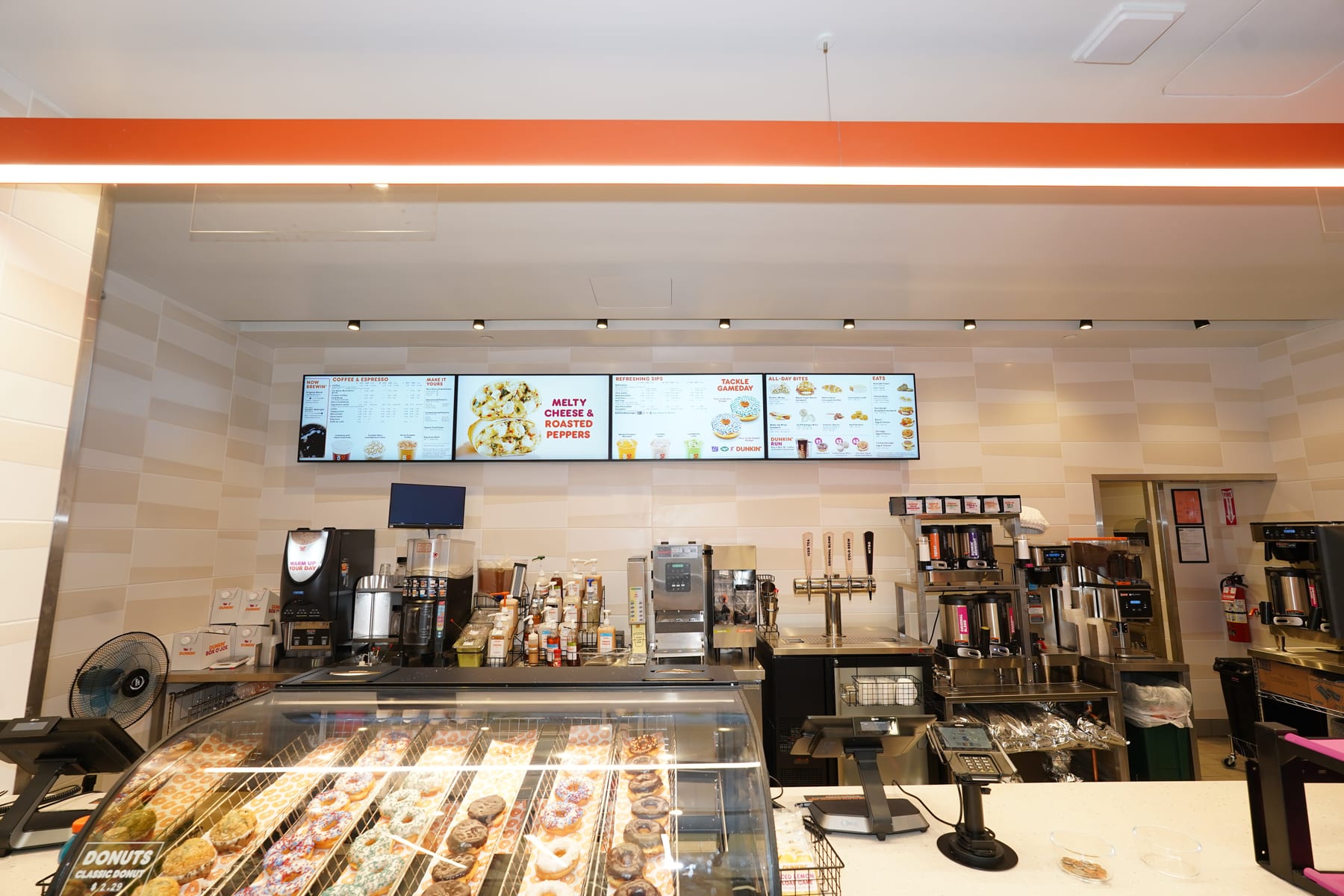 Dunkin' in The Oculus, New York, interior view 3, designed by Zelta Design