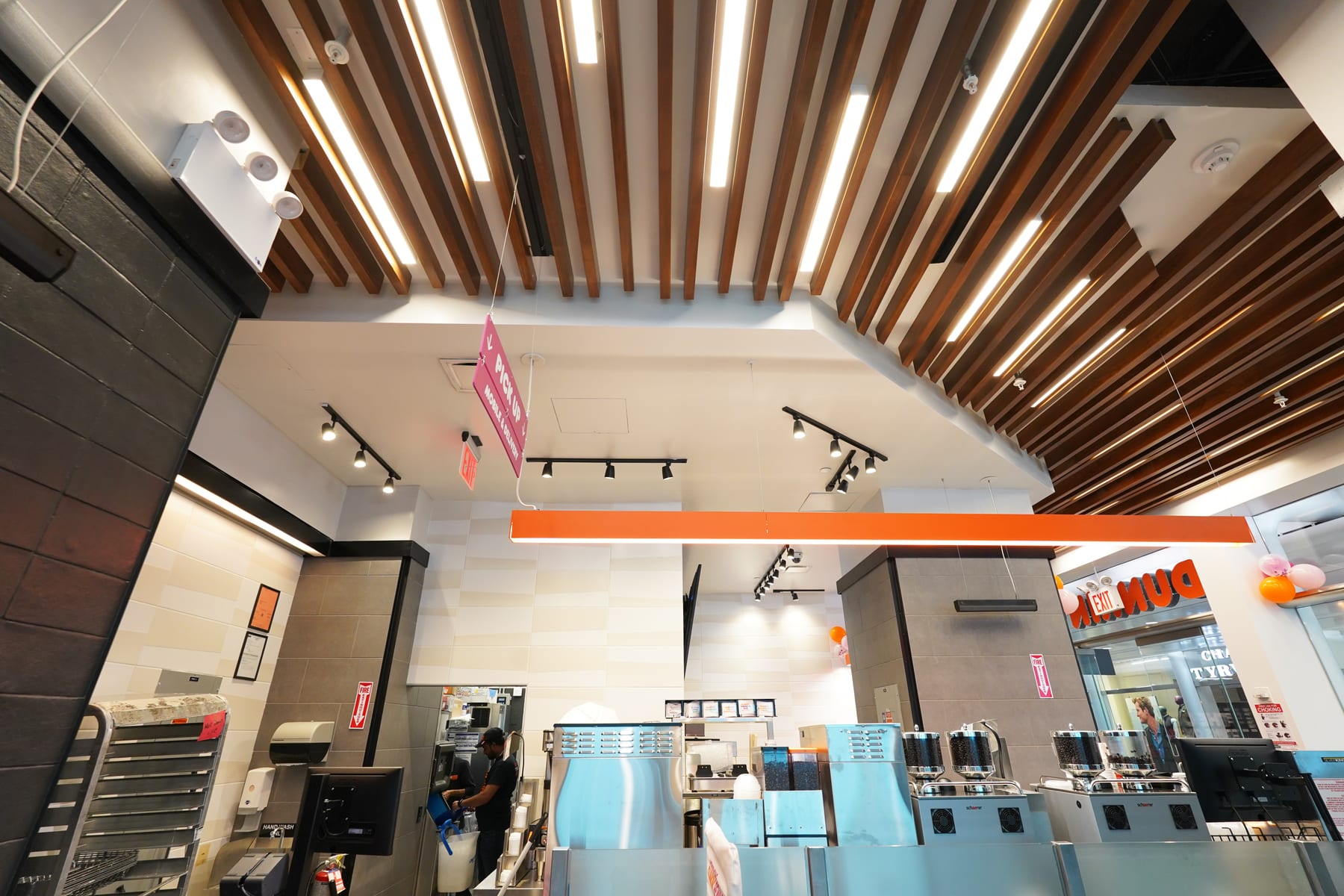 Dunkin' in World Trade Center, New York, interior view 4, designed by Zelta Design