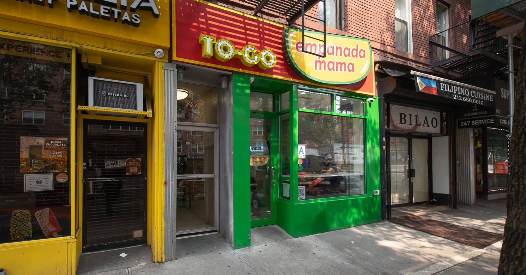 Empanada Mama in Upper East Side, New York, interior view 2, designed by Zelta Design