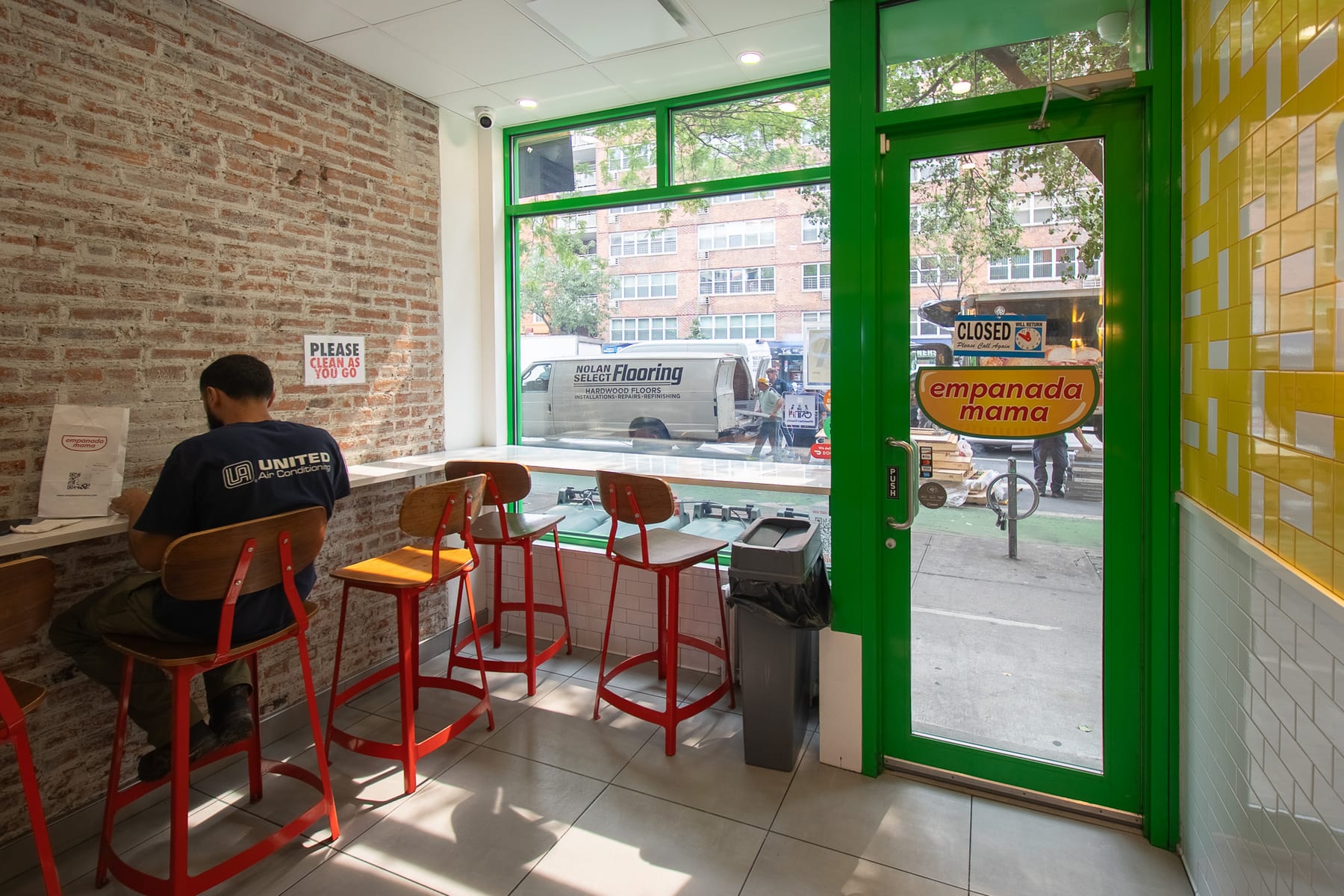 Empanada Mama in Upper East Side, New York, interior view 4, designed by Zelta Design