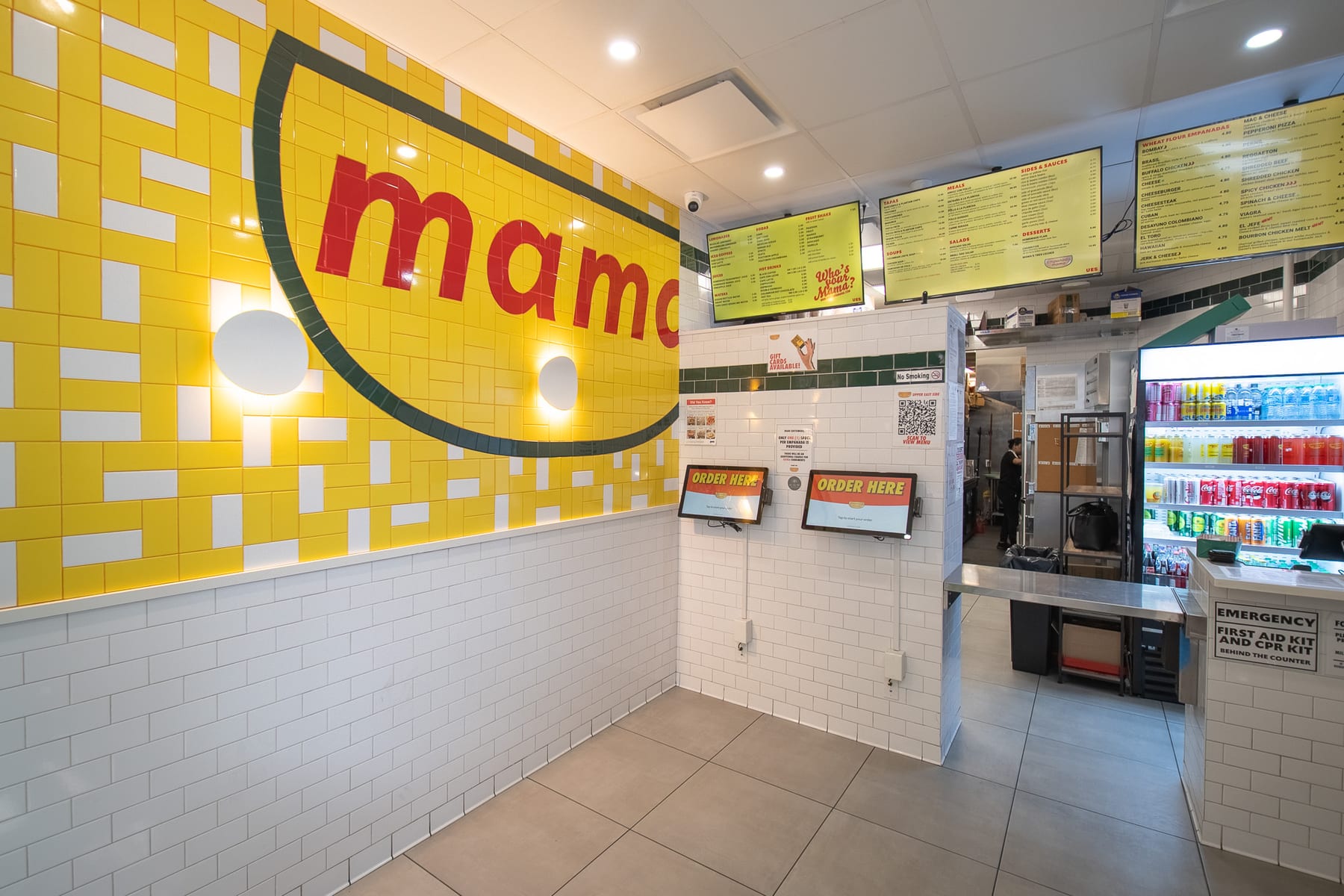 Empanada Mama in Upper East Side, New York, interior view 5, designed by Zelta Design