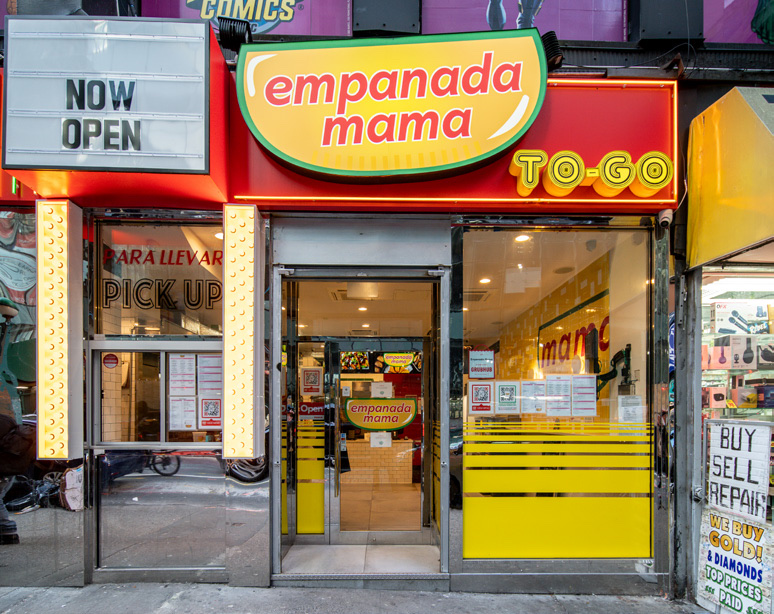 Empanada Mama in Times Square, New York, interior view 3, designed by Zelta Design