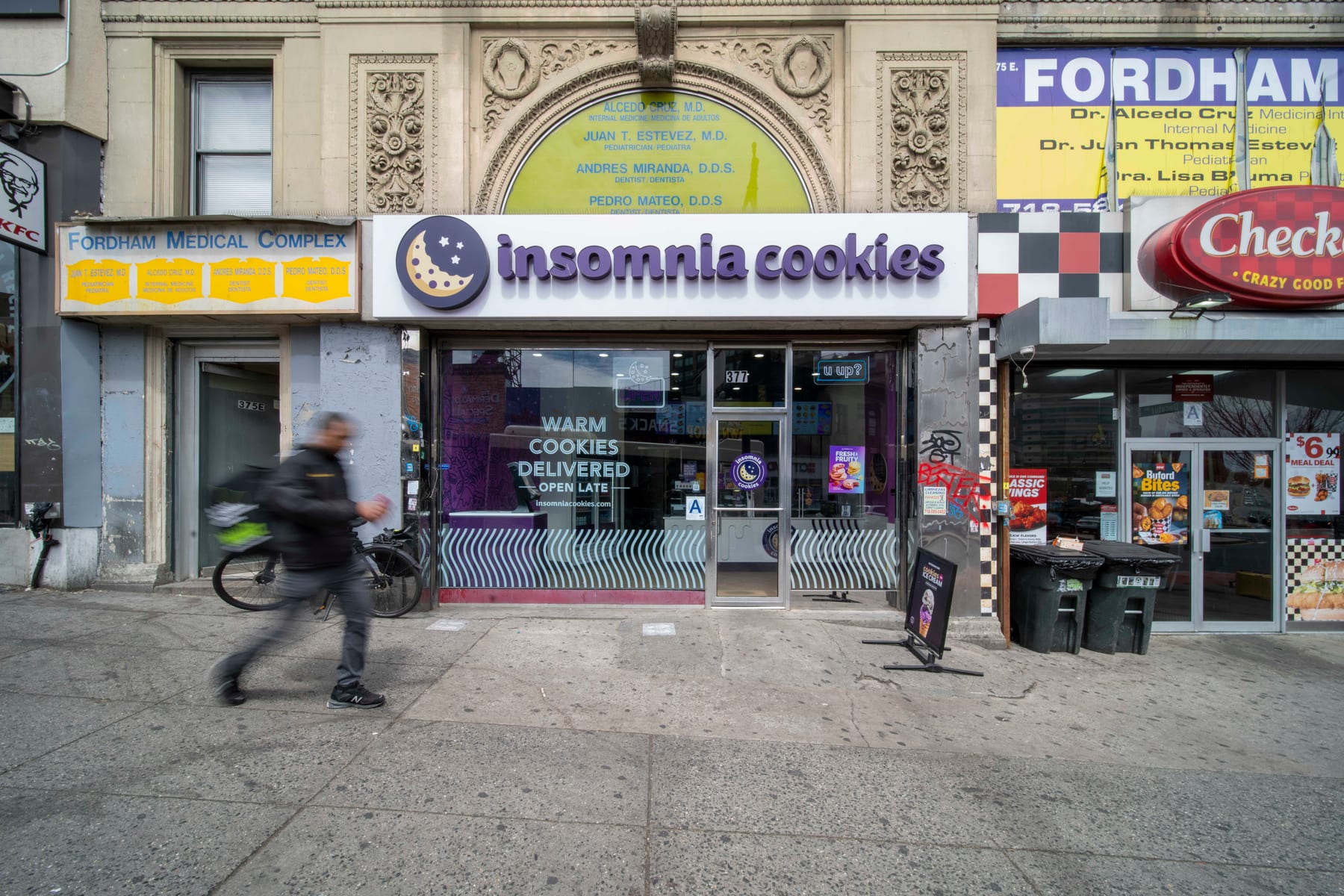 Insomnia Cookies in Bronx, New York, interior view 2, designed by Zelta Design