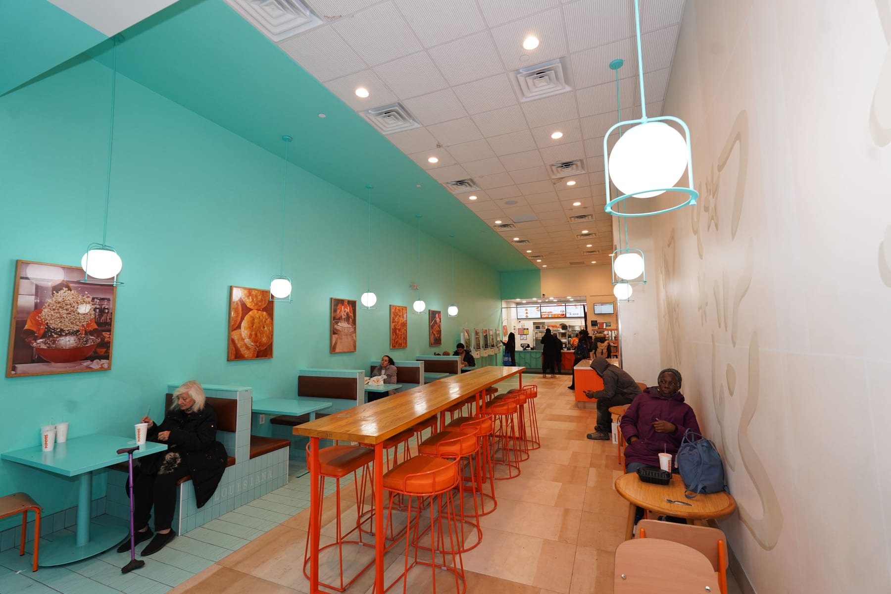 Popeyes in New York, interior view 7, designed by Zelta Design