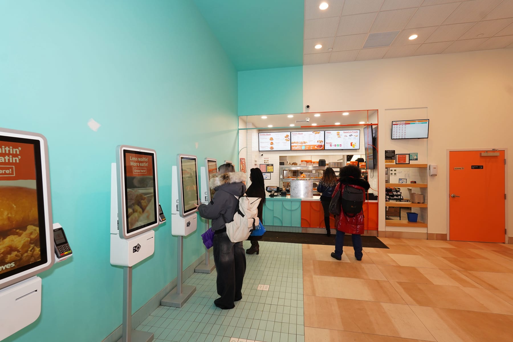 Popeyes in New York, interior view 8, designed by Zelta Design