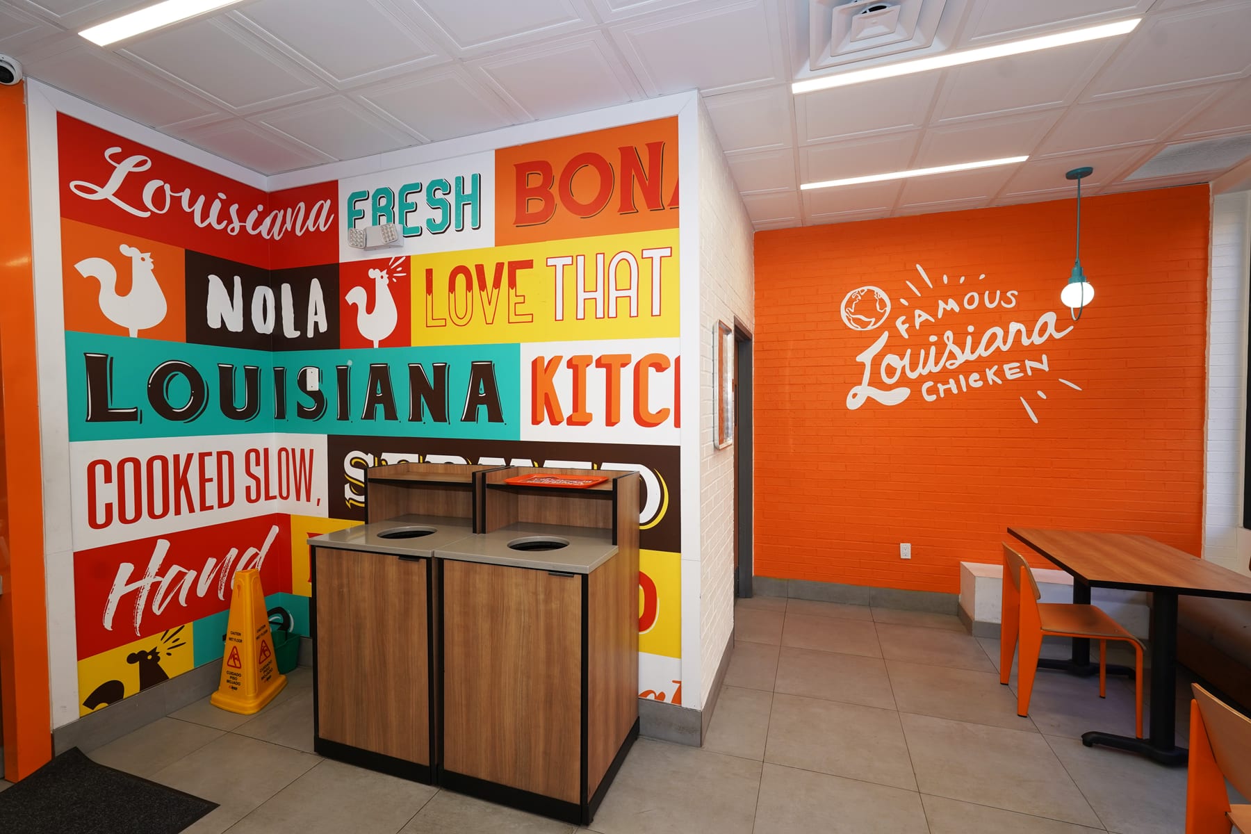 Popeyes in East Village, New York, interior view 6, designed by Zelta Design