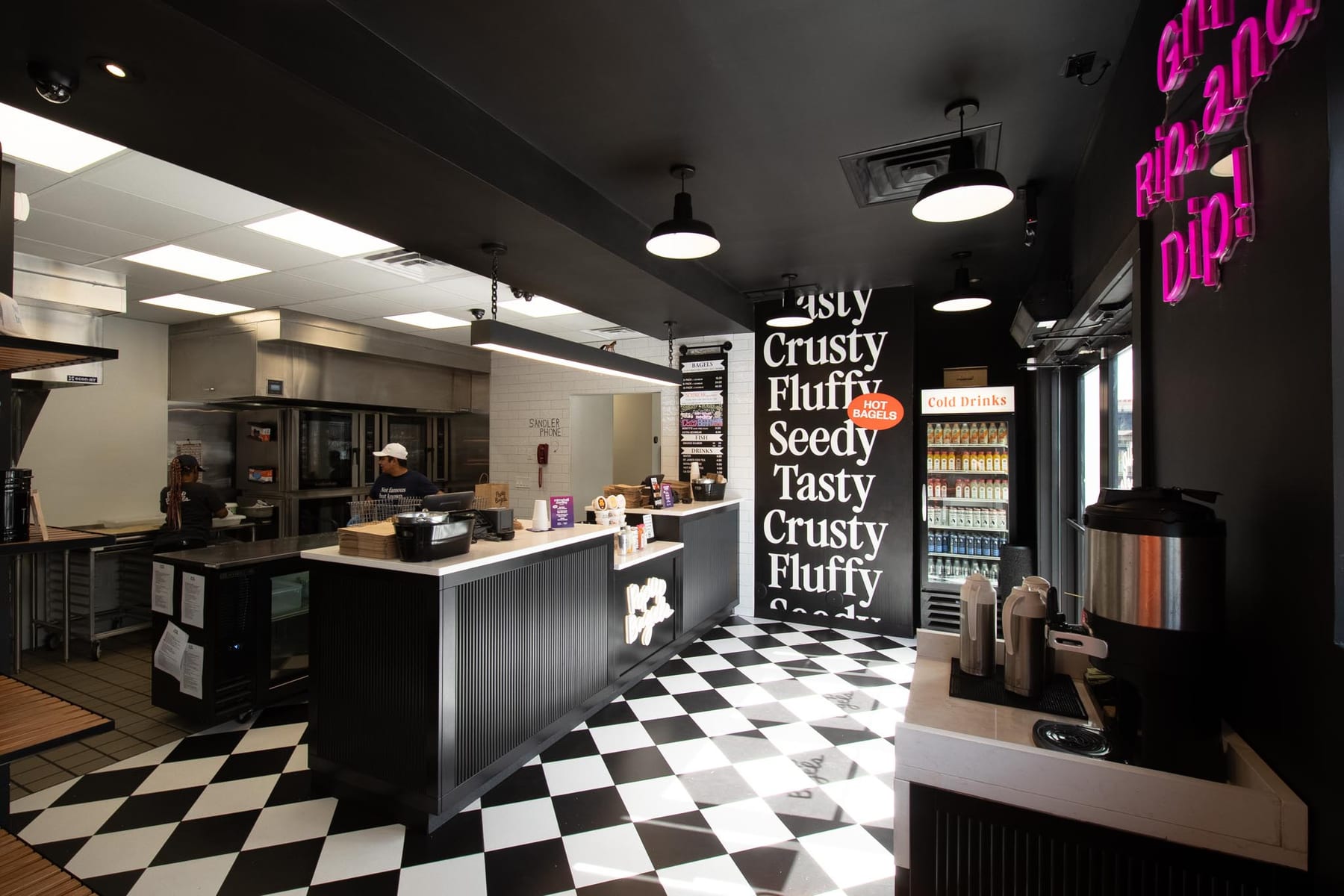 PopUp Bagels in Westfield, New Jersey, interior view 4, designed by Zelta Design